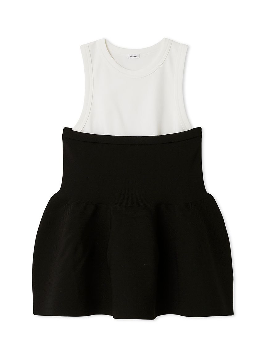 Mila Owen「【セットアイテム】ペプラムベアニットアメスリタンクSET」|ニット・セーター|