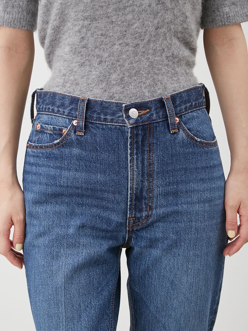 Mila Owen「裾段差テーパードデニムパンツ」|デニム|