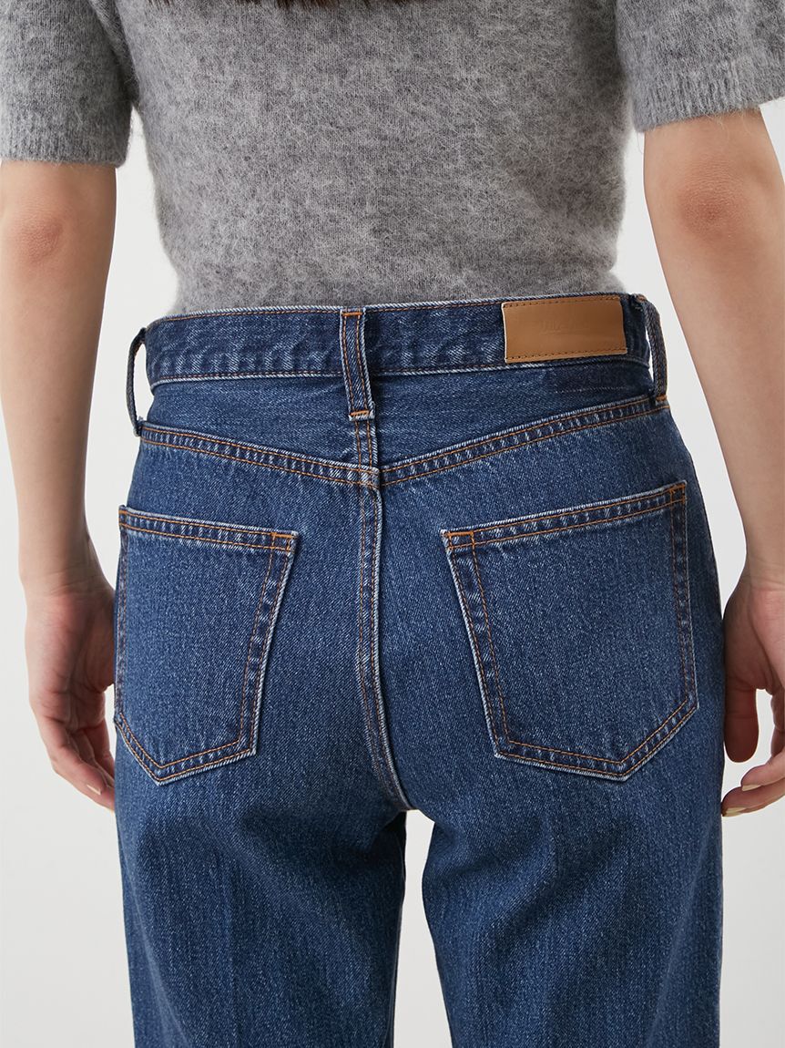 Mila Owen「裾段差テーパードデニムパンツ」|デニム|