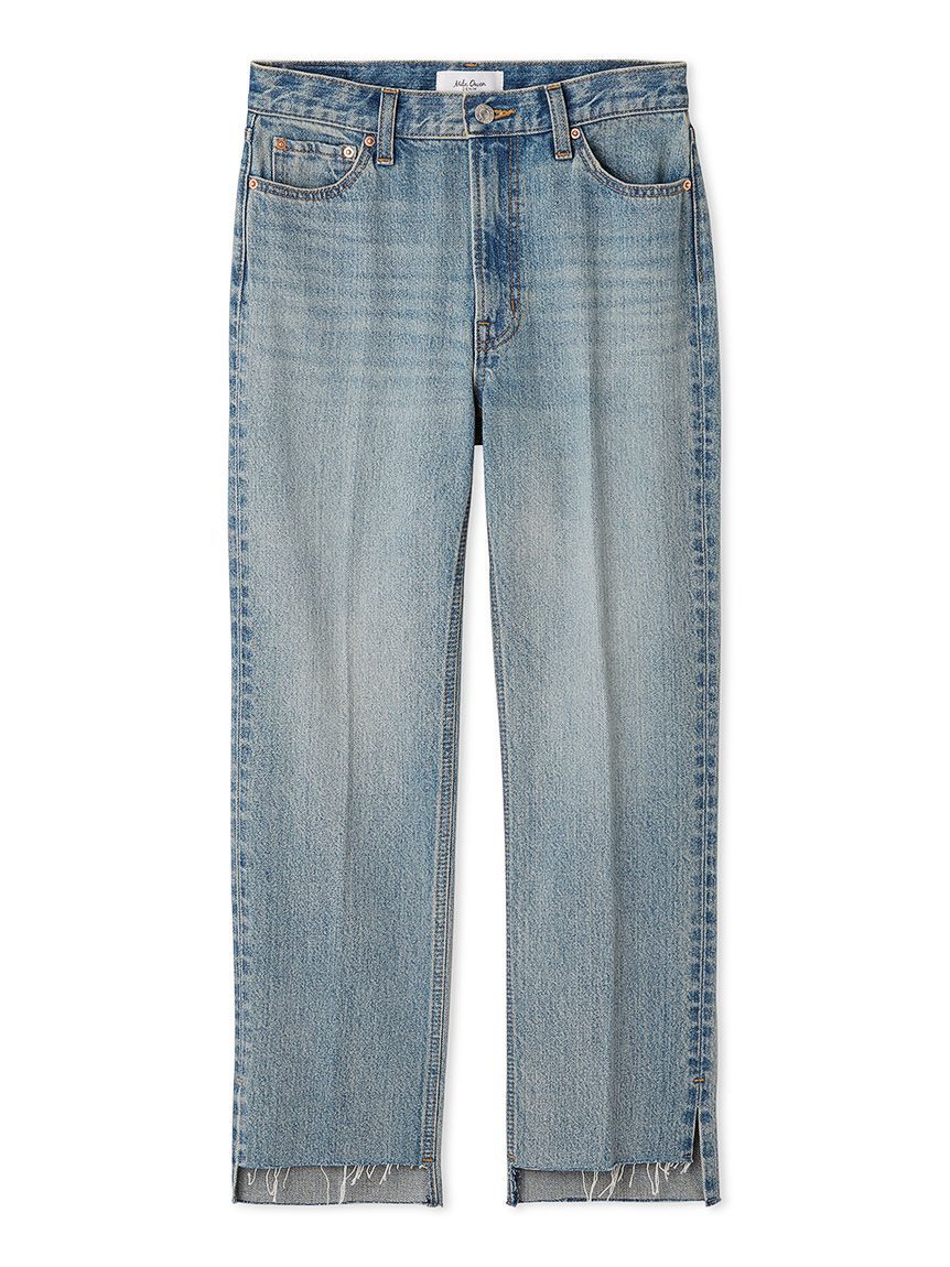 Mila Owen「裾段差テーパードデニムパンツ」|デニム|