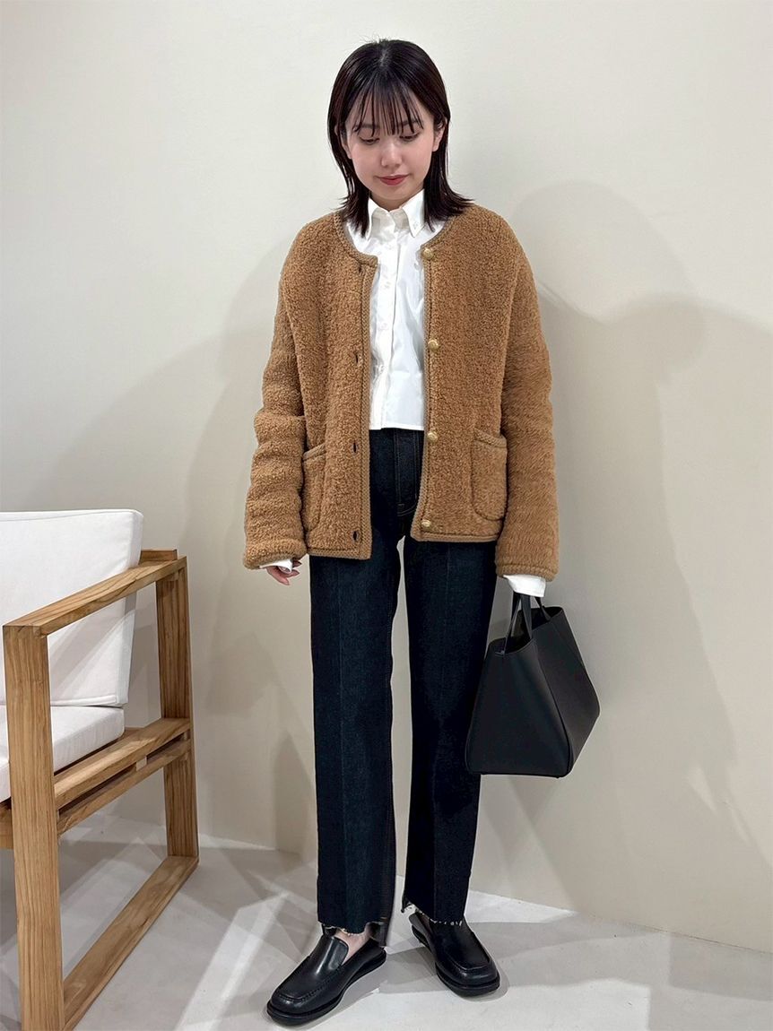 Mila Owen「裾段差テーパードデニムパンツ」|デニム|