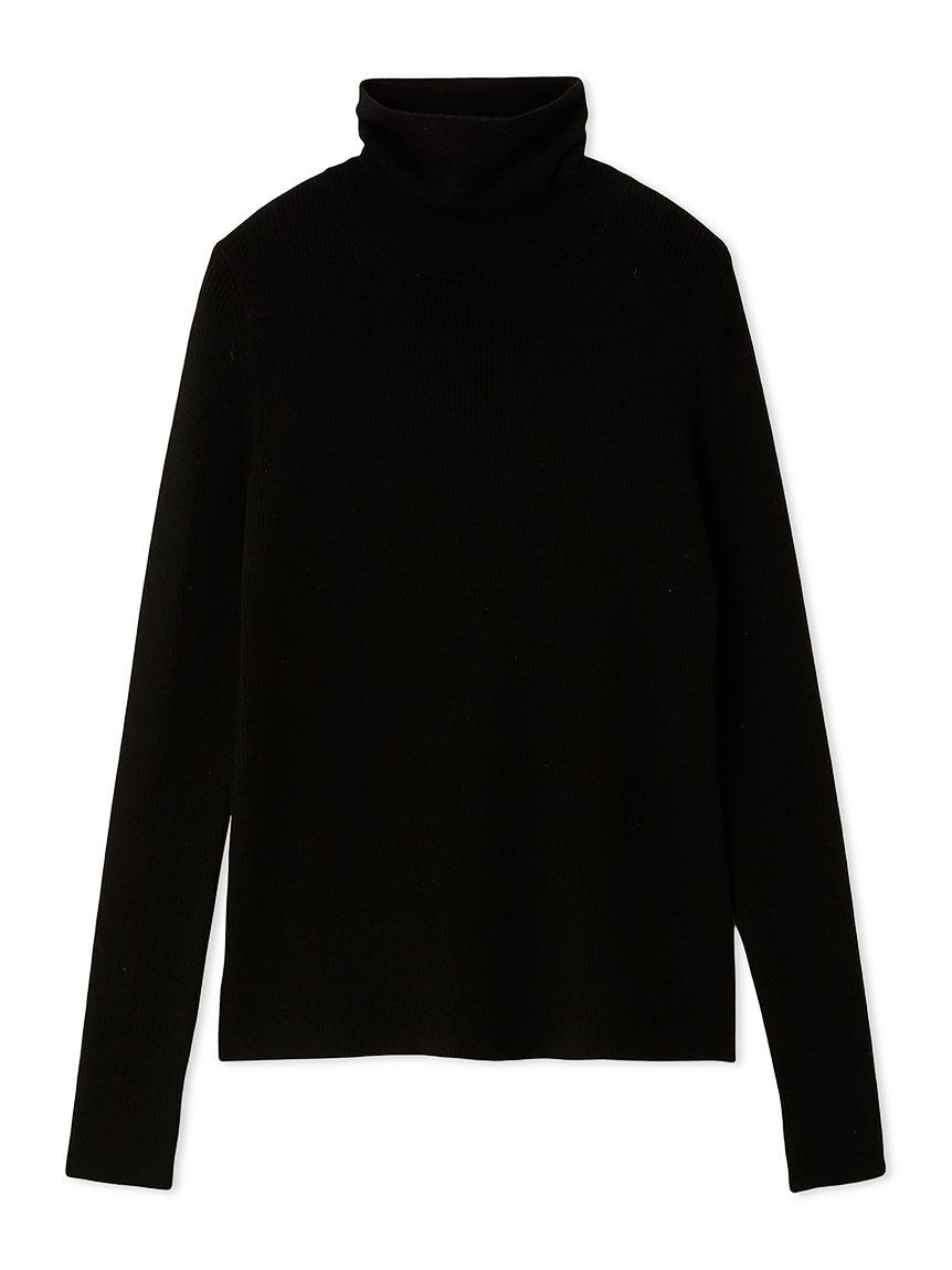 Mila Owen「タートルネックリブニットプルオーバー」|ニット・セーター|BLK