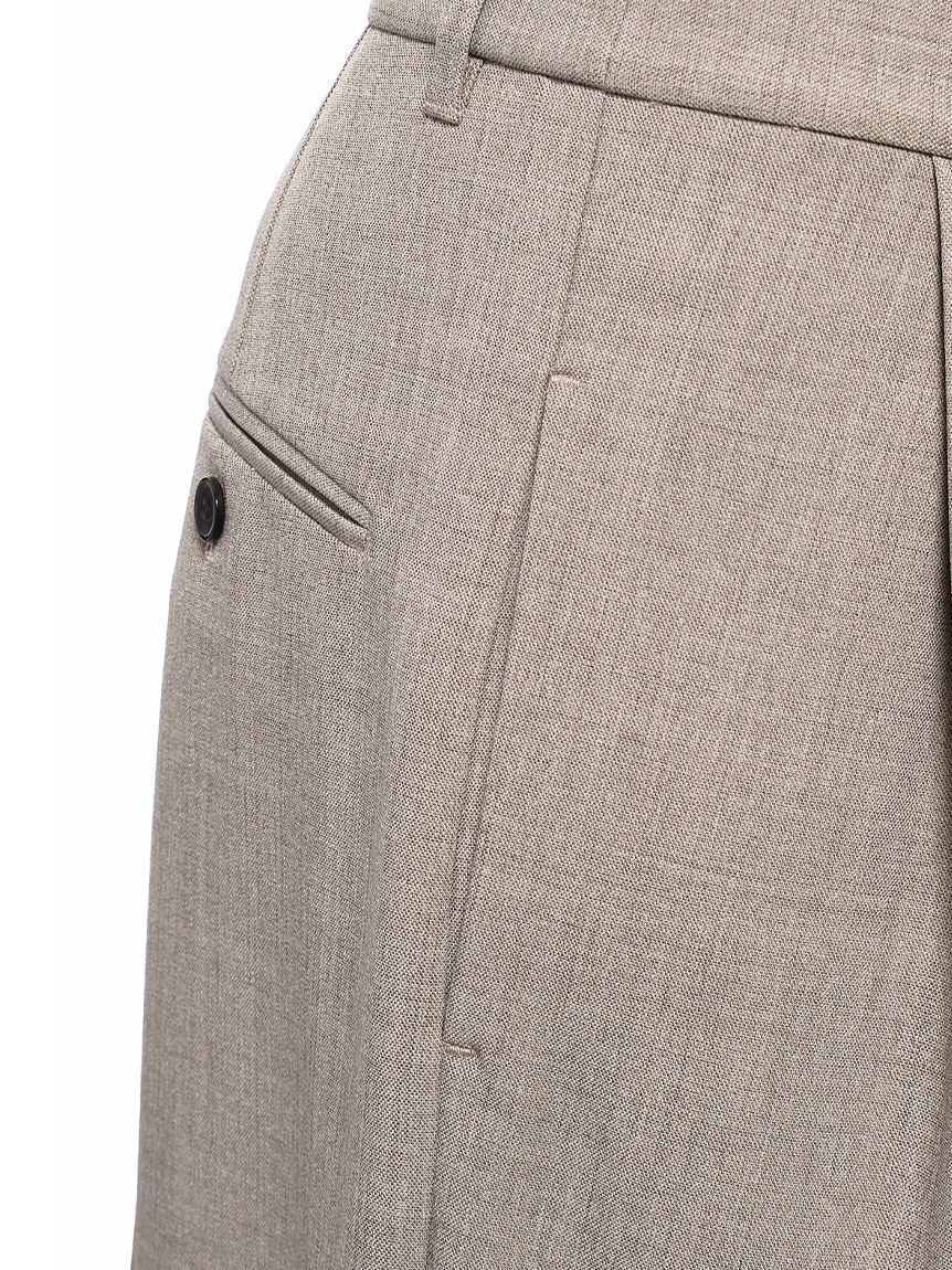 Mila Owen「ドライタッチ2タックワイドパンツ」|チノ|