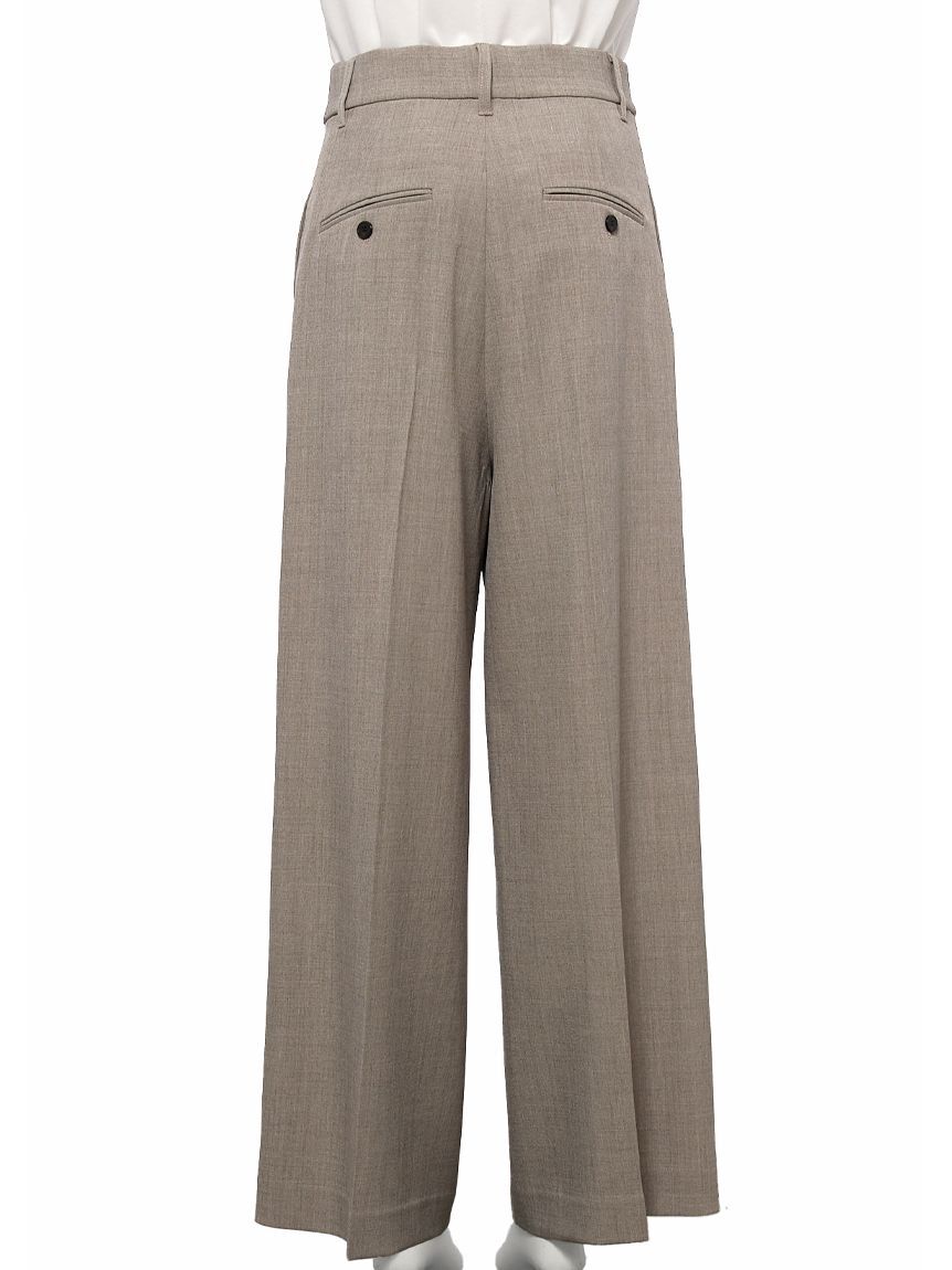 Mila Owen「ドライタッチ2タックワイドパンツ」|チノ|