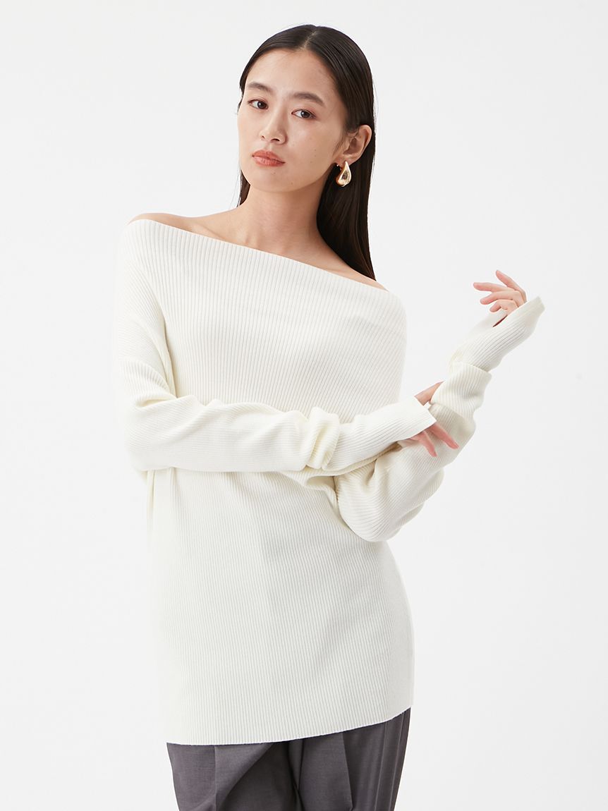 Mila Owen「オフショルラメニット」|ニット・セーター|