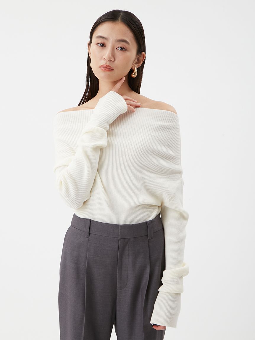 Mila Owen「オフショルラメニット」|ニット・セーター|