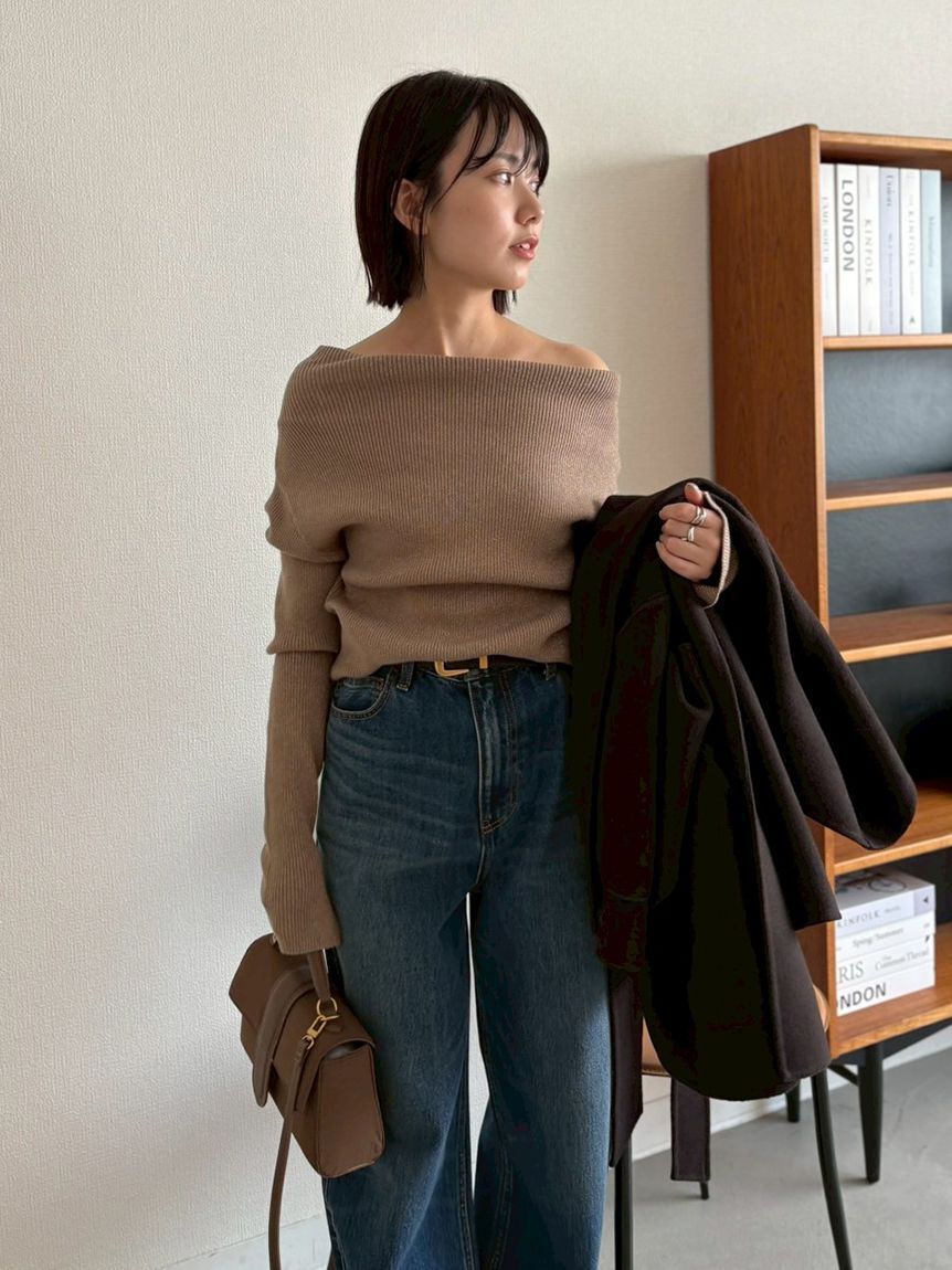 Mila Owen「オフショルラメニット」|ニット・セーター|