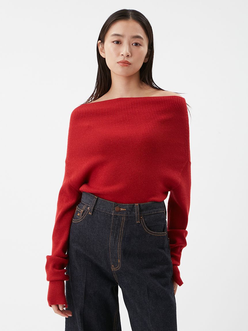 Mila Owen「オフショルラメニット」|ニット・セーター|