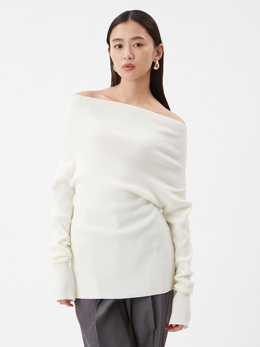 Mila Owen「オフショルラメニット」|ニット・セーター|