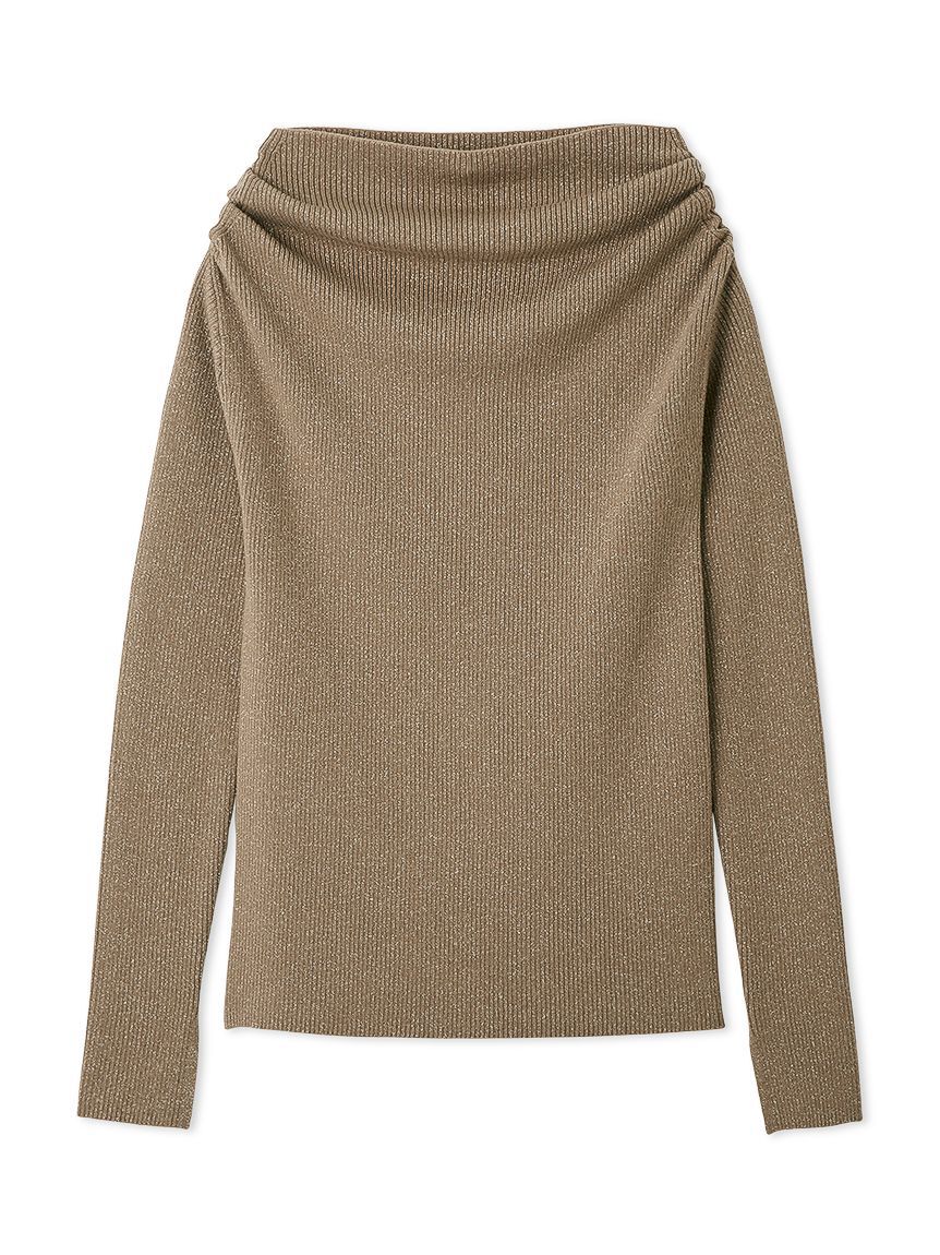 Mila Owen「オフショルラメニット」|ニット・セーター|BEG