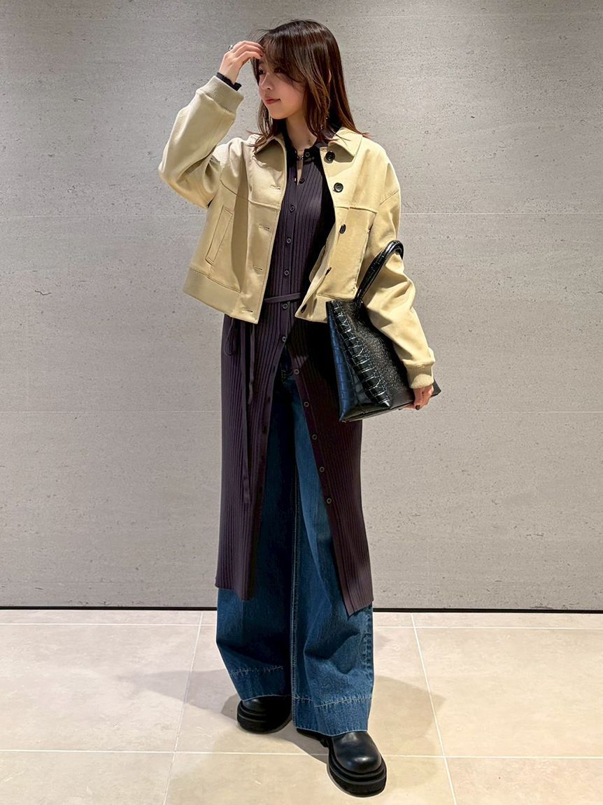 Mila Owen「【セットアップ対応】スウェードブルゾン」|ブルゾン・スタジャン|