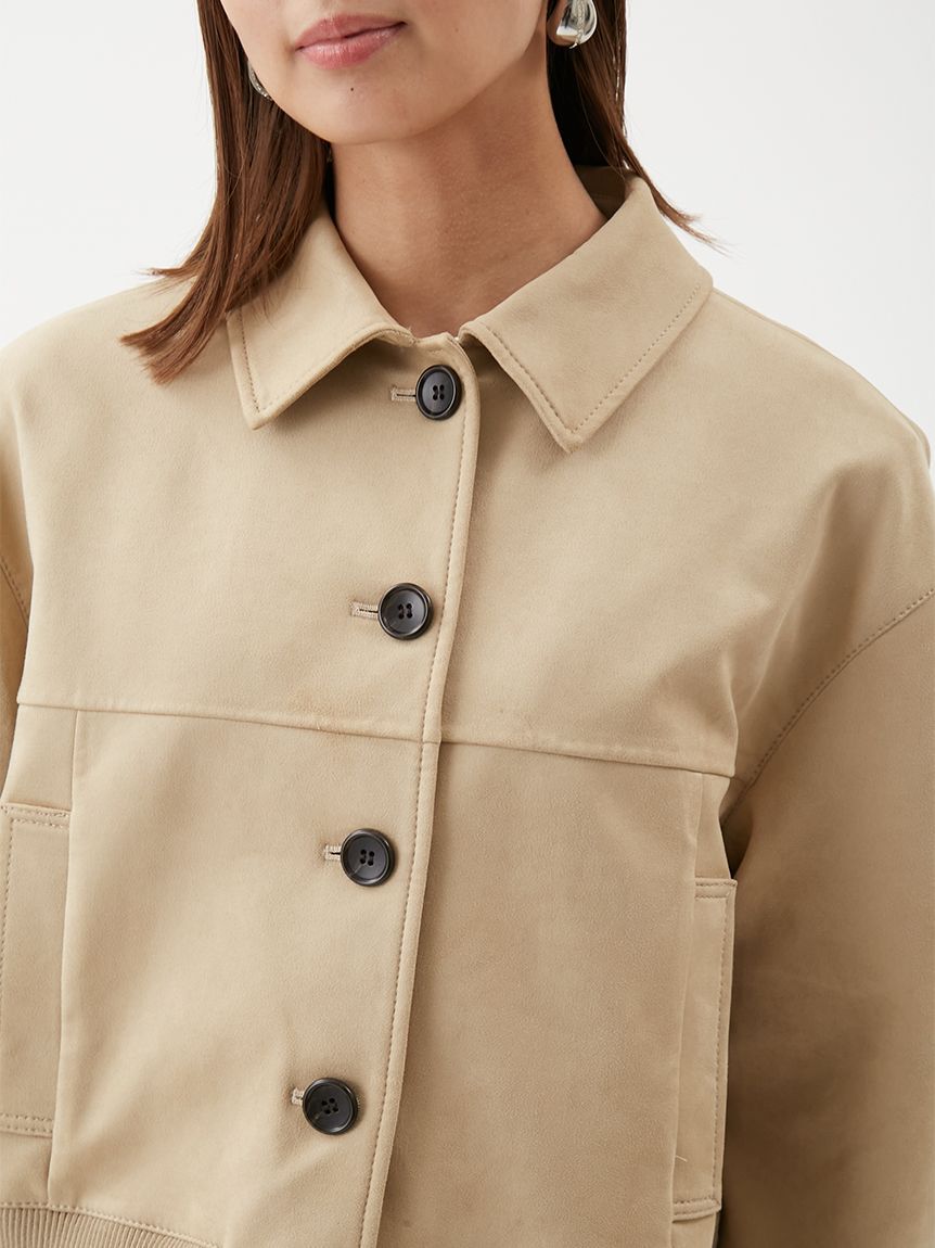 Mila Owen「【セットアップ対応】スウェードブルゾン」|ブルゾン・スタジャン|