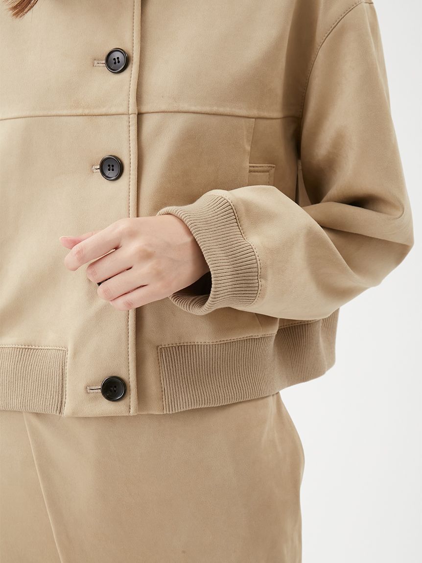 Mila Owen「【セットアップ対応】スウェードブルゾン」|ブルゾン・スタジャン|