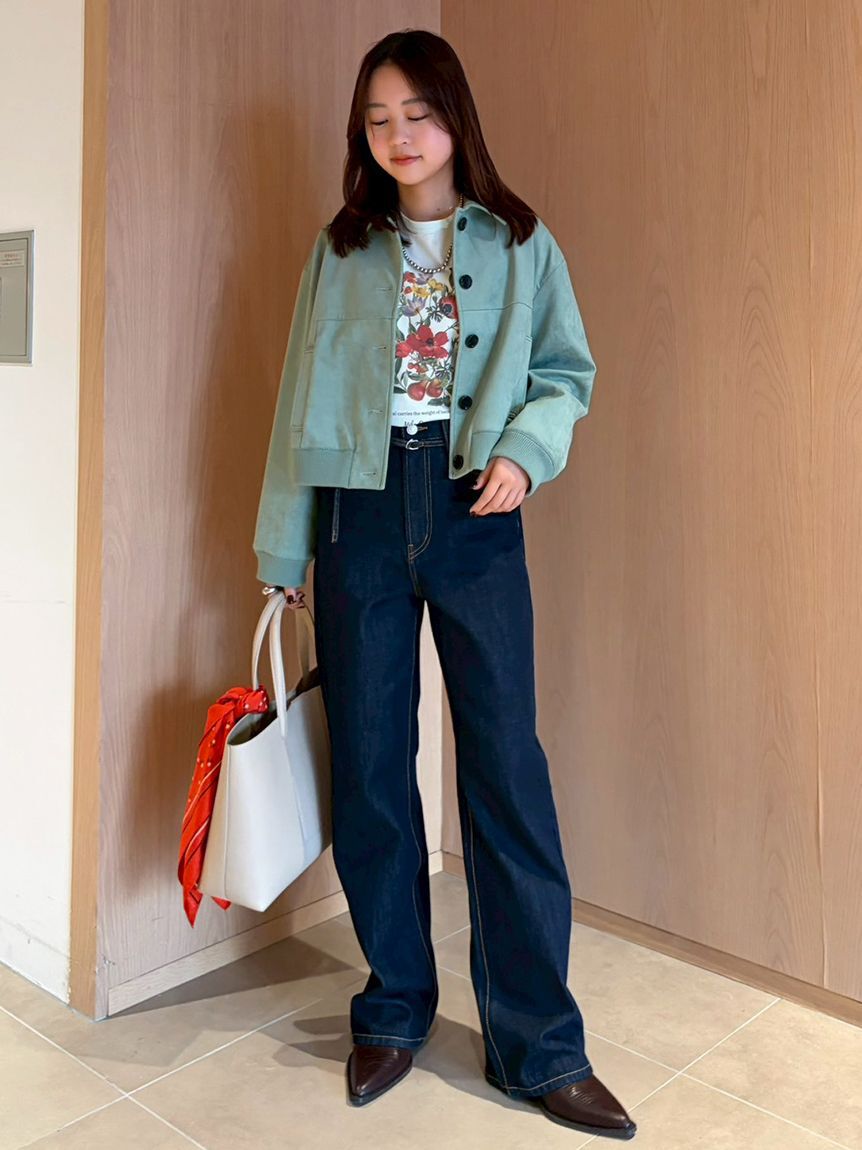 Mila Owen「【セットアップ対応】スウェードブルゾン」|ブルゾン・スタジャン|