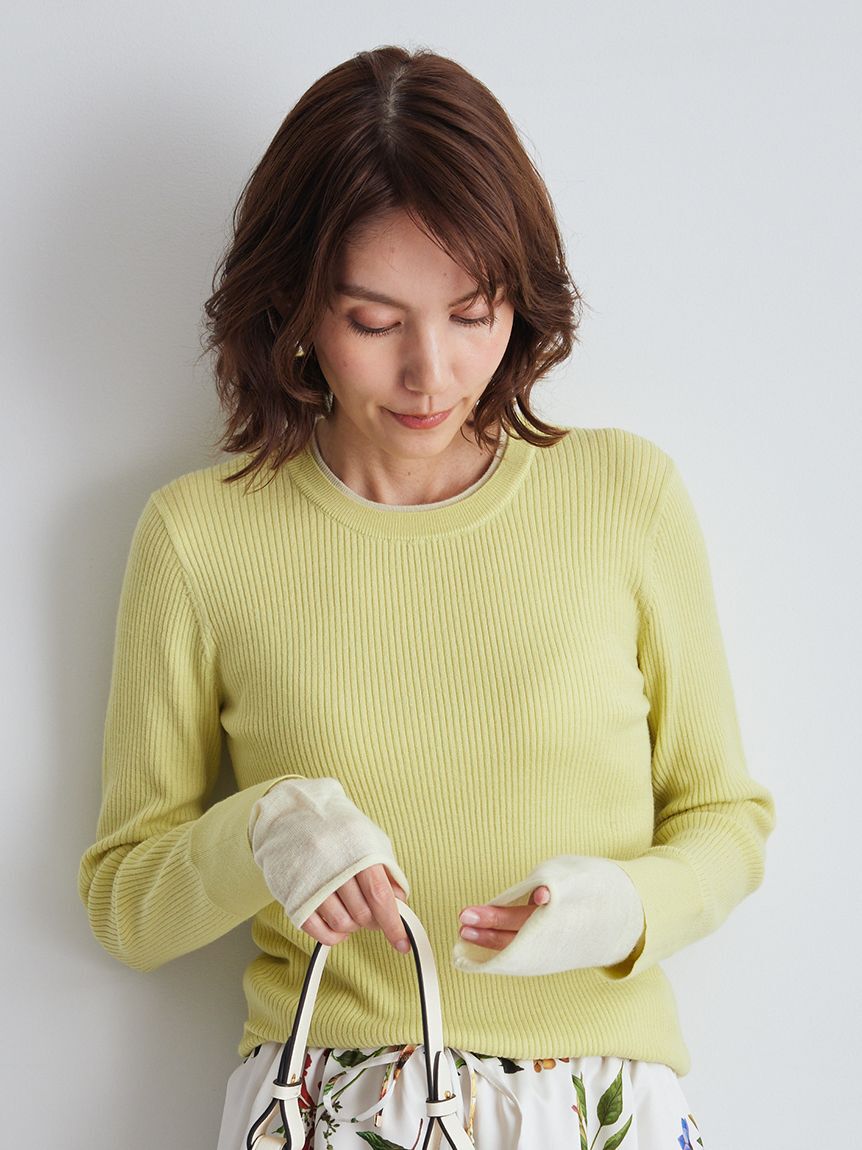 Mila Owen「バイカラーリブニット」|ニット・セーター|