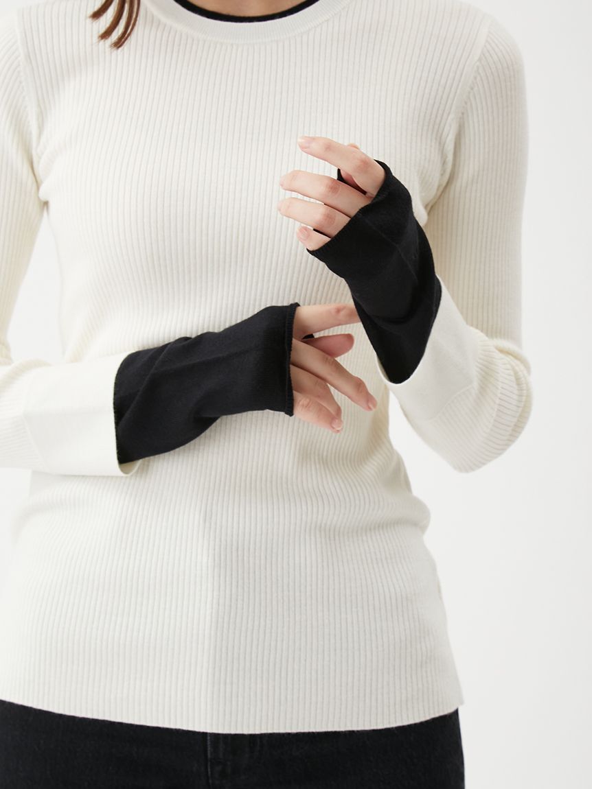 Mila Owen「バイカラーリブニット」|ニット・セーター|