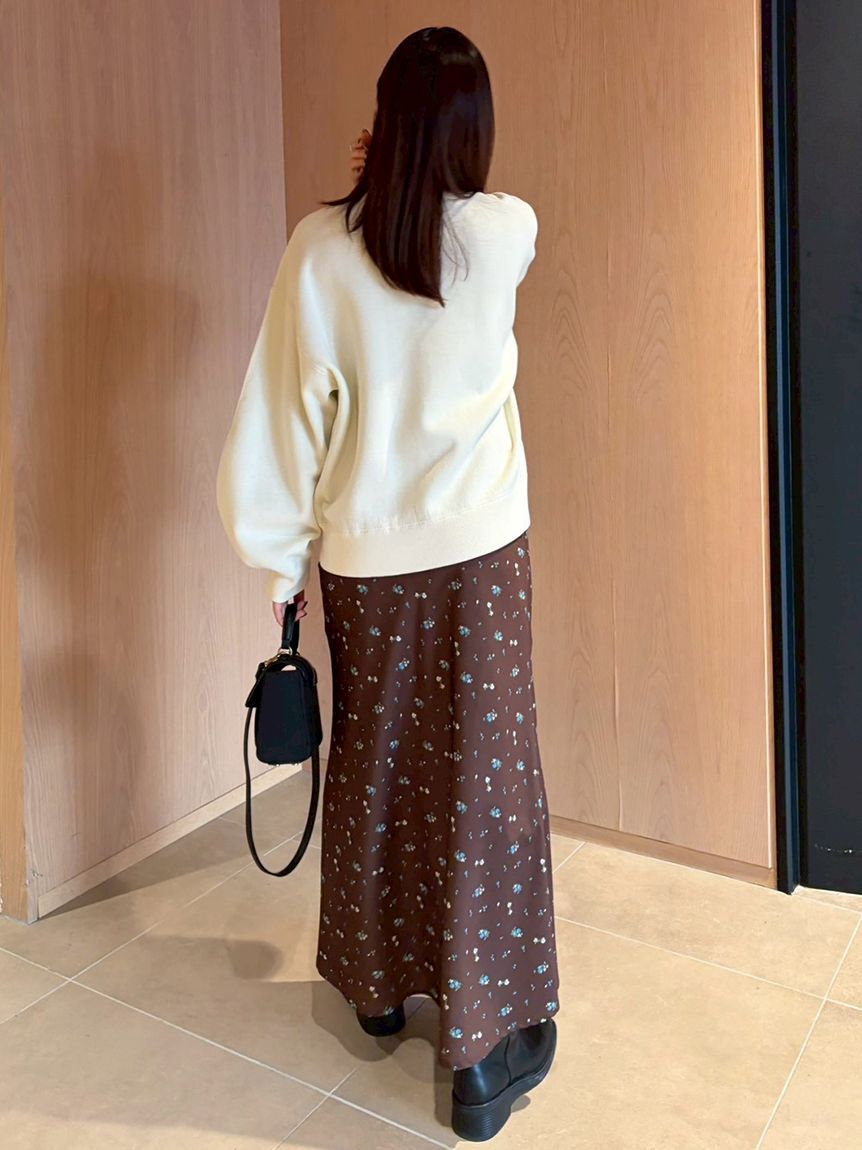 Mila Owen「バイカラースウェットライクニット」|ニット・セーター|