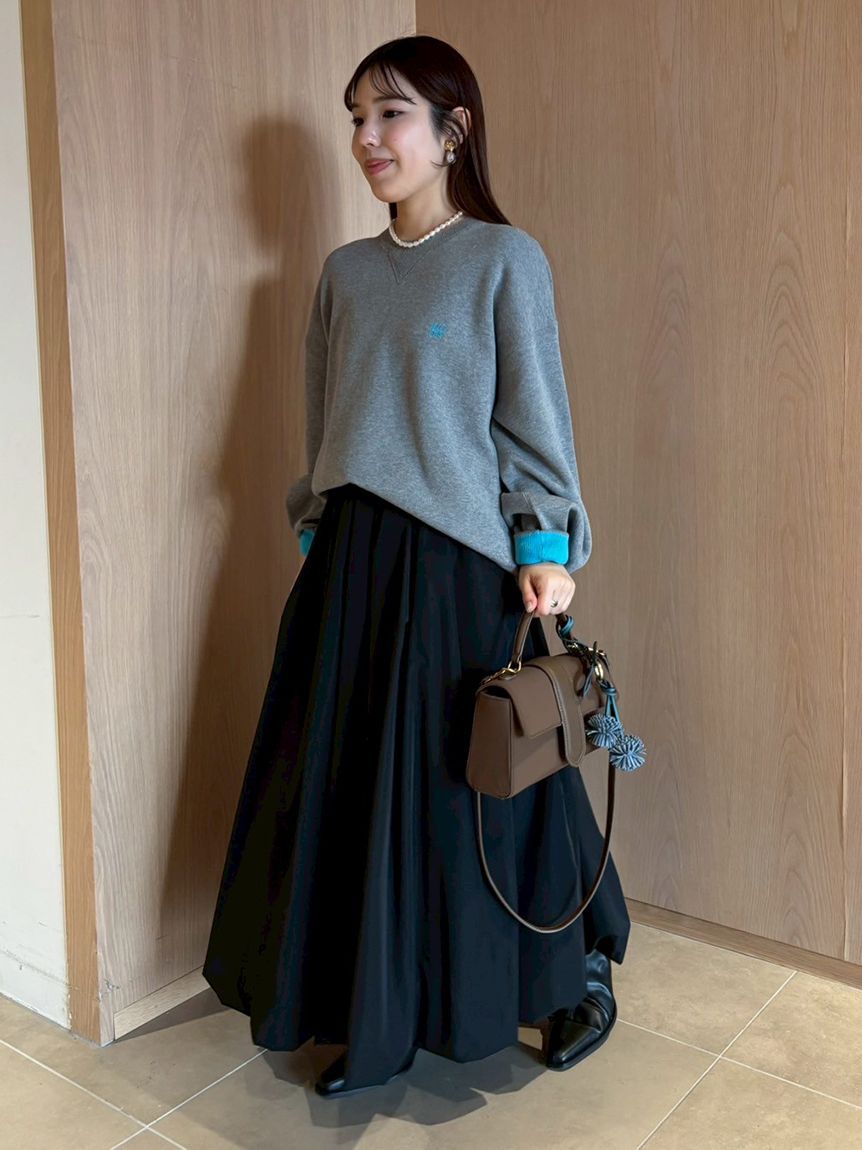 Mila Owen「バイカラースウェットライクニット」|ニット・セーター|