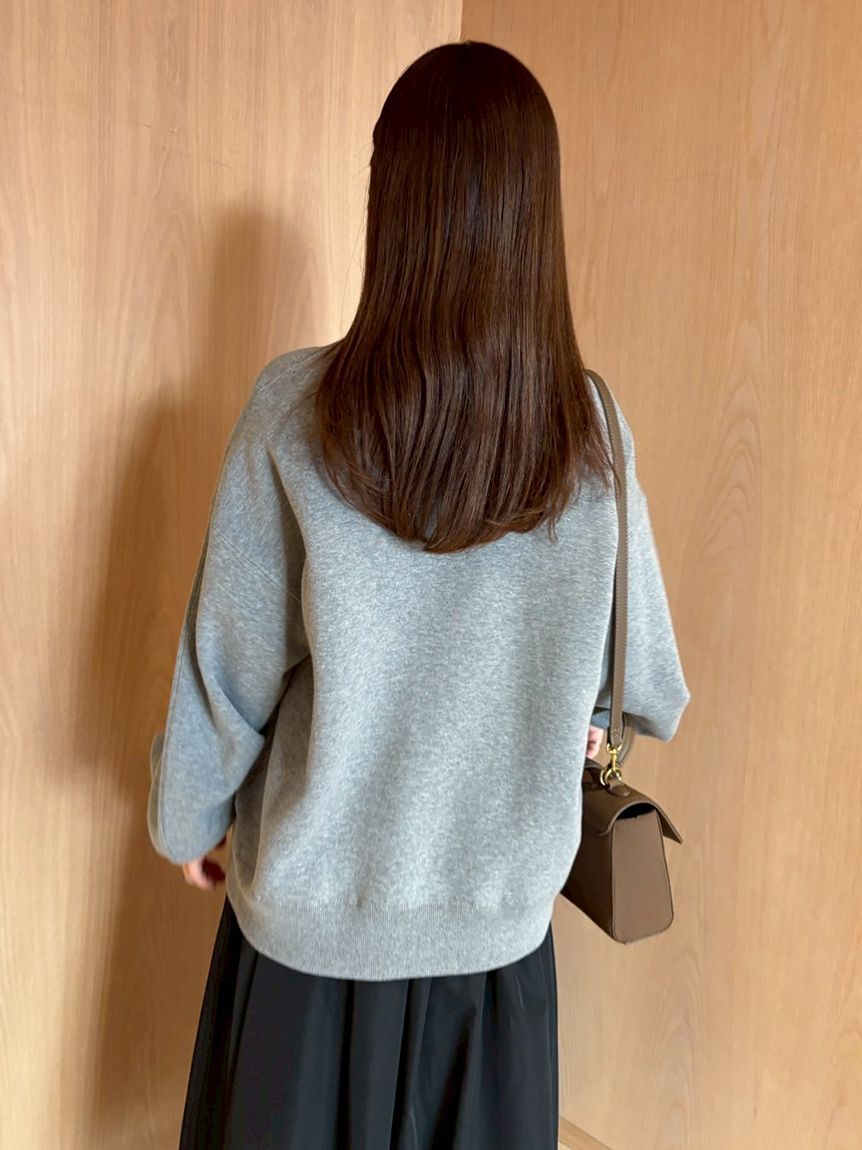 Mila Owen「バイカラースウェットライクニット」|ニット・セーター|