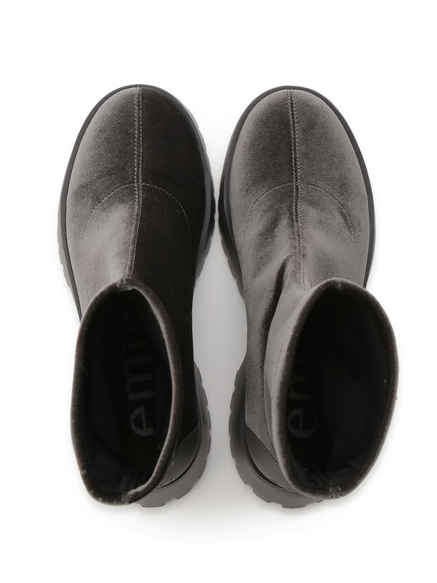 emmi atelier「ベロアストレッチブーツ」|ショートブーツ|
