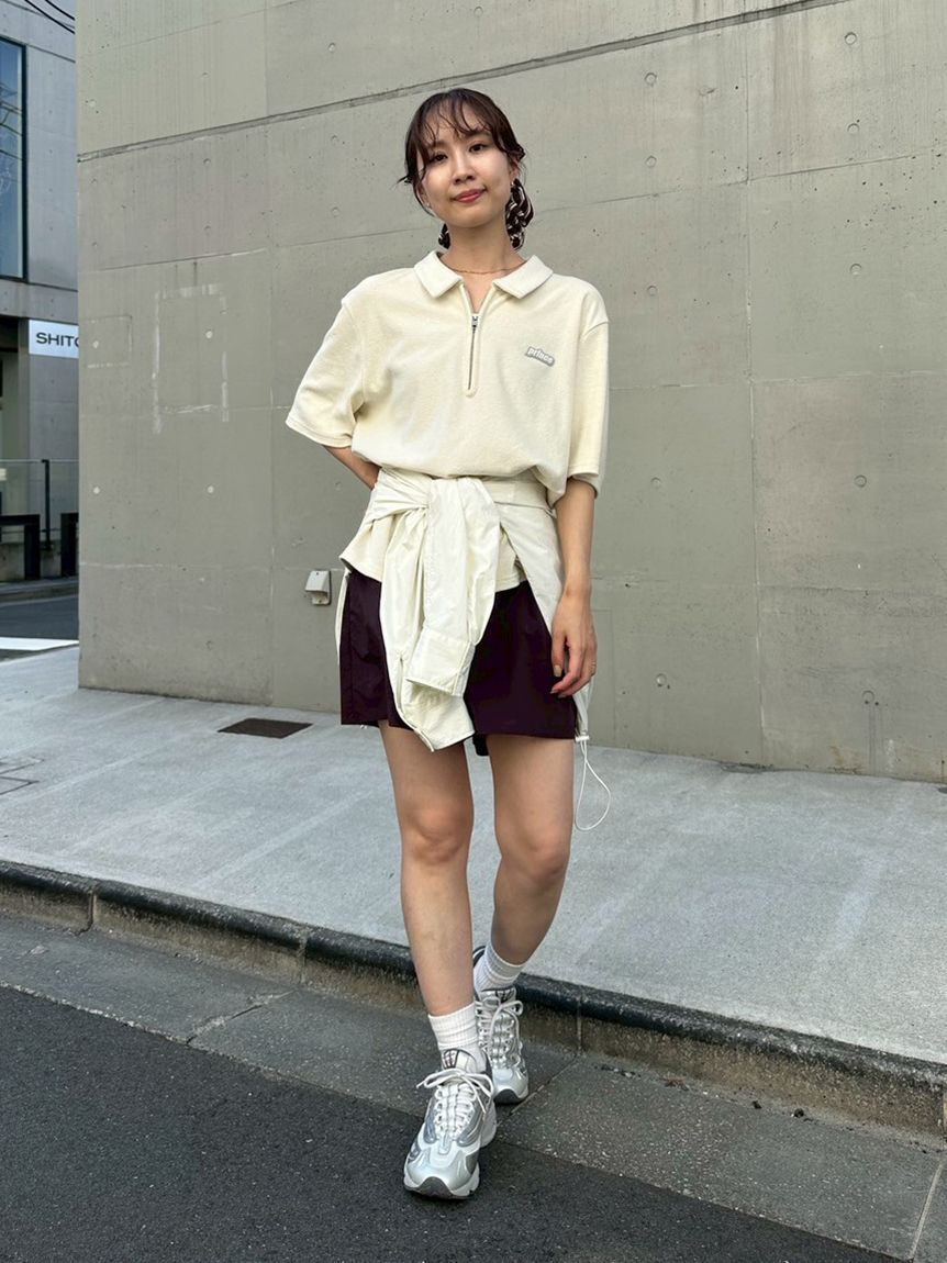 emmi atelier「【ONLINE限定カラー】【prince|emmi】ナイロンハーフパンツ」|デニム|