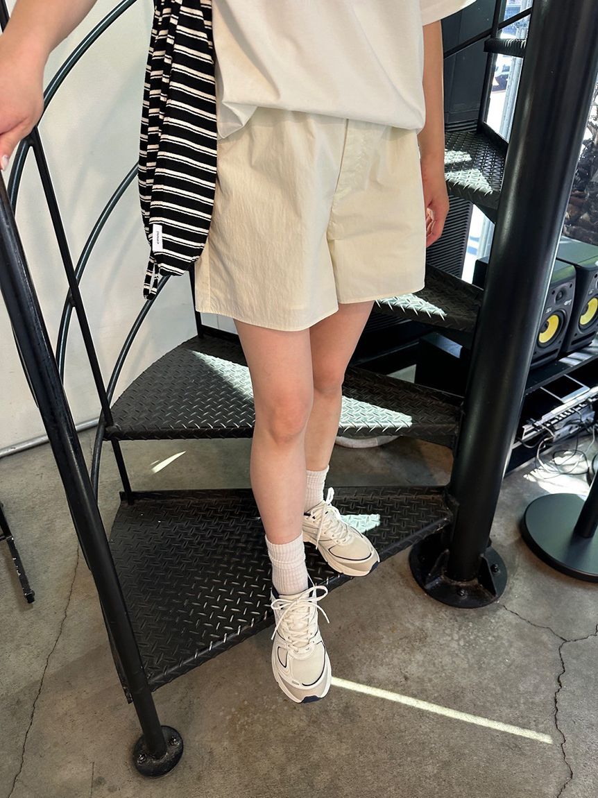 emmi atelier「【ONLINE限定カラー】【prince|emmi】ナイロンハーフパンツ」|デニム|