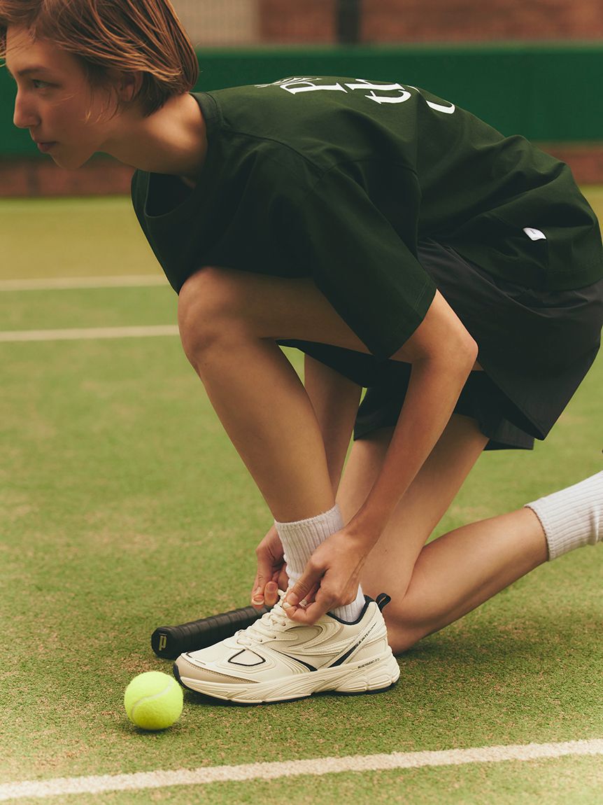 emmi atelier「【ONLINE限定カラー】【prince|emmi】ナイロンハーフパンツ」|デニム|