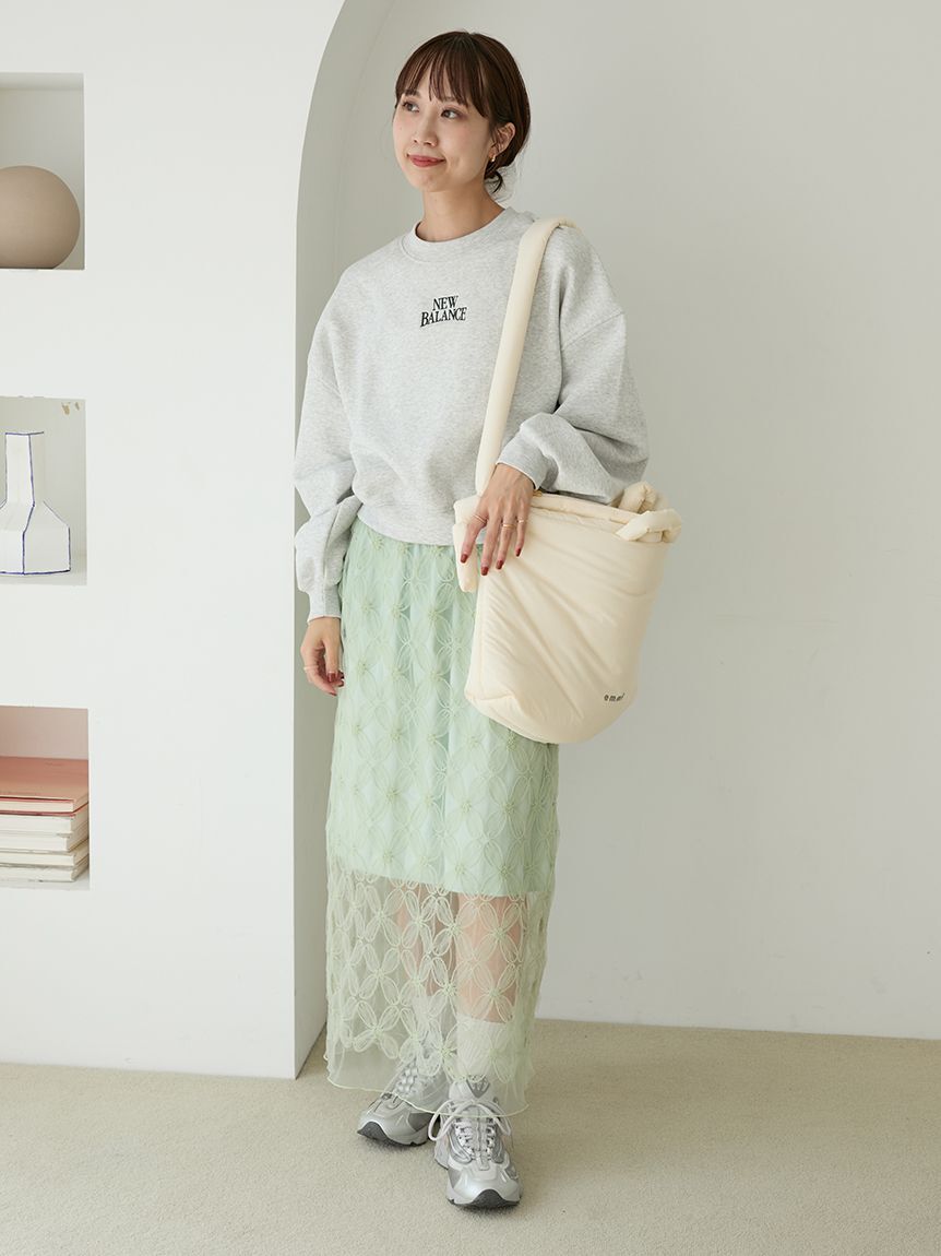 NEW BALANCE 「【New Balance for emmi】Track side フリースクルー」|スウェット・ジャージ|