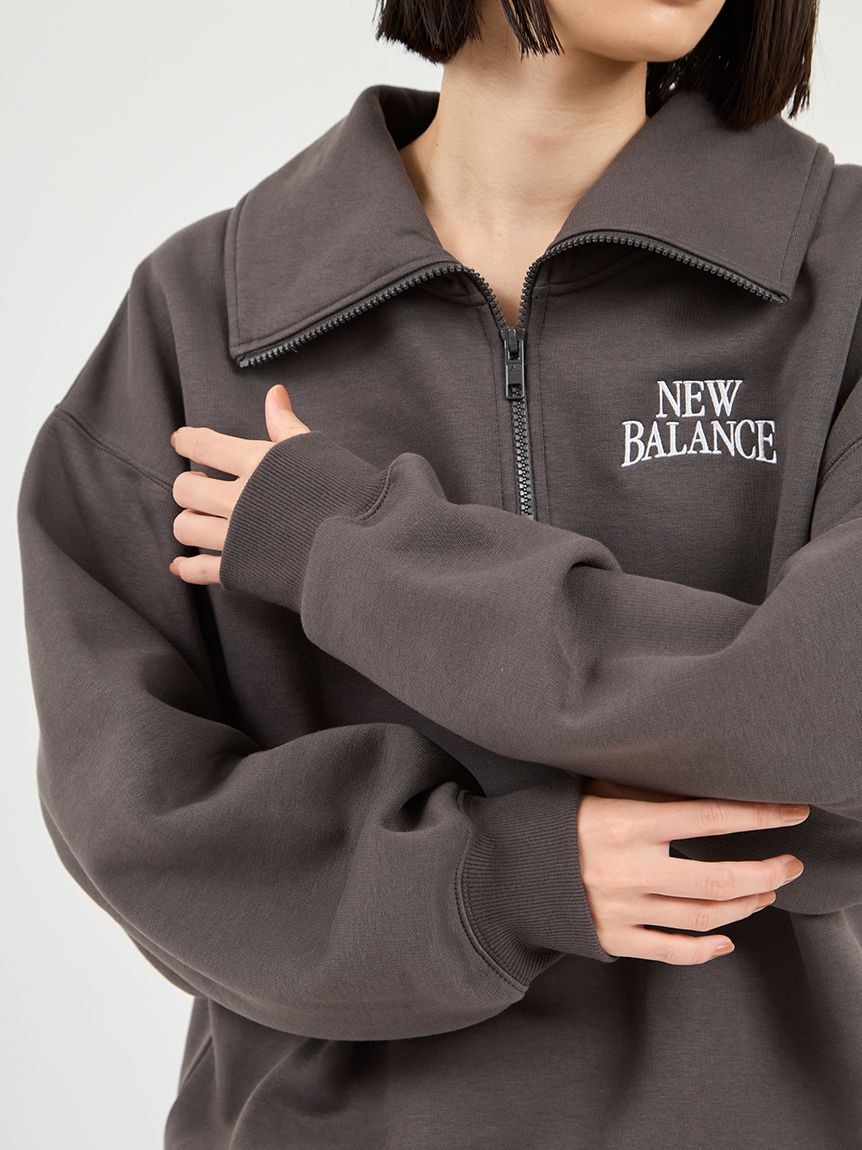 NEW BALANCE 「【New Balance for emmi】Track side フリースハーフジップ」|スウェット・ジャージ|