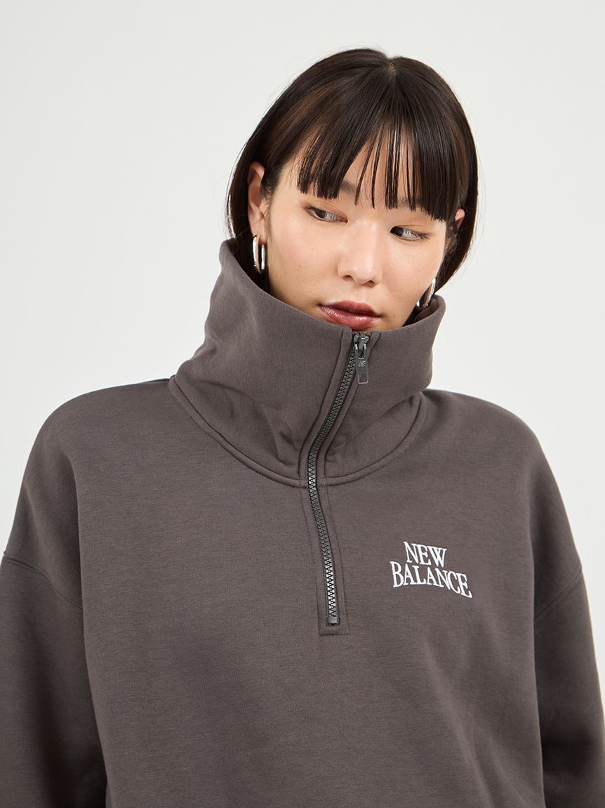 NEW BALANCE 「【New Balance for emmi】Track side フリースハーフジップ」|スウェット・ジャージ|