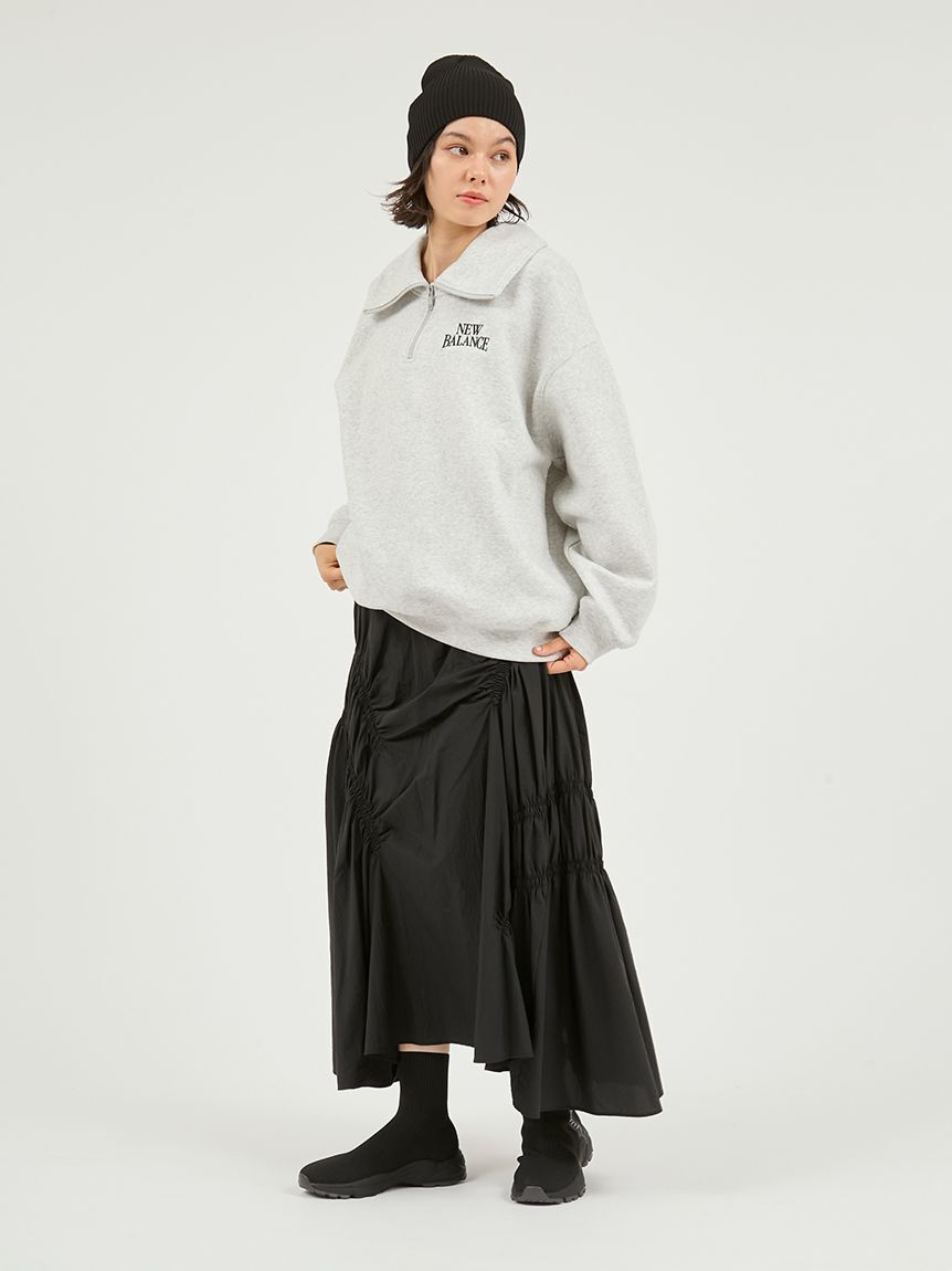 NEW BALANCE 「【New Balance for emmi】Track side フリースハーフジップ」|スウェット・ジャージ|