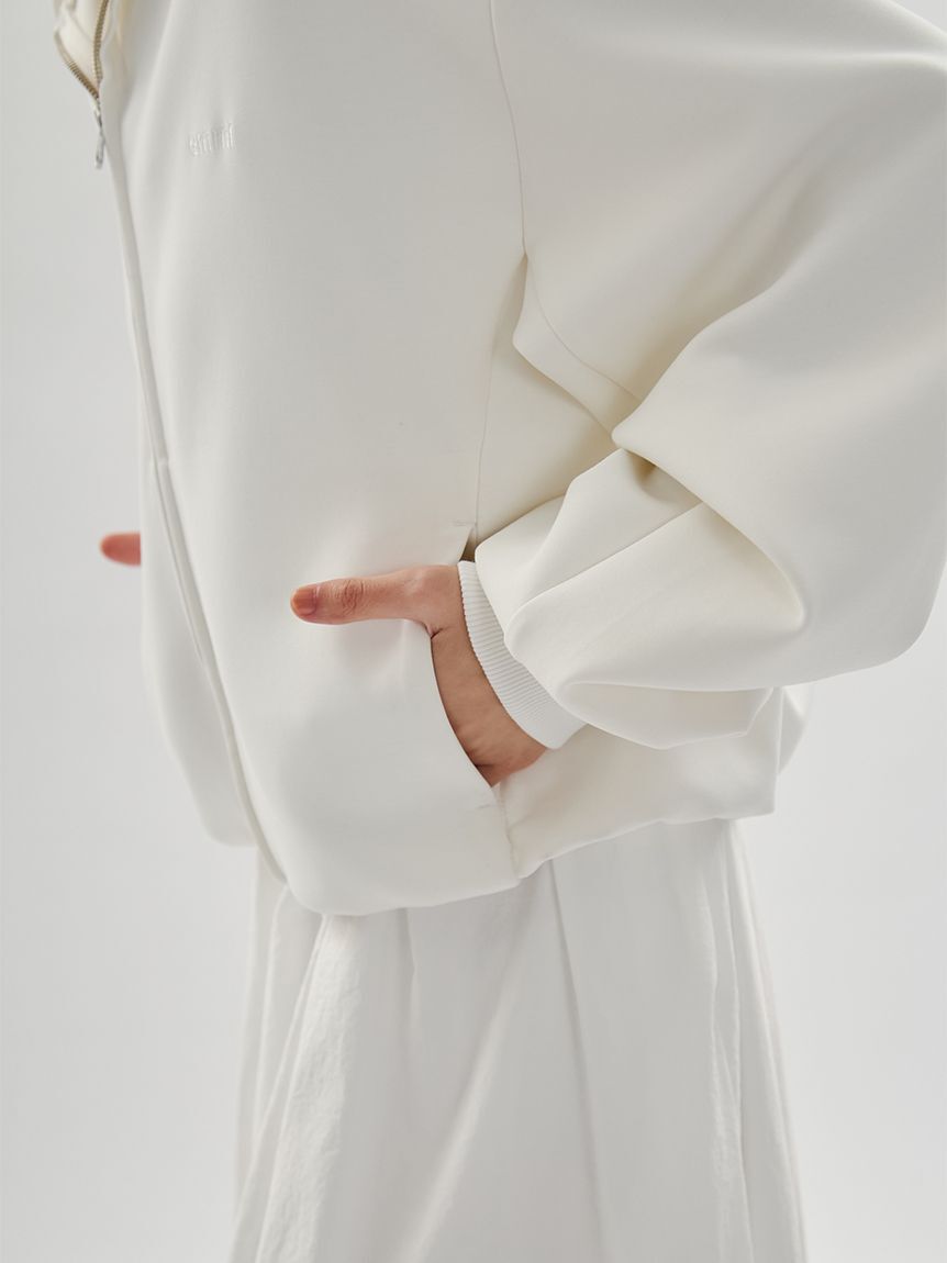 emmi atelier「eco emmiロゴジップアップフーディー/UVカット」|スウェット・ジャージ|