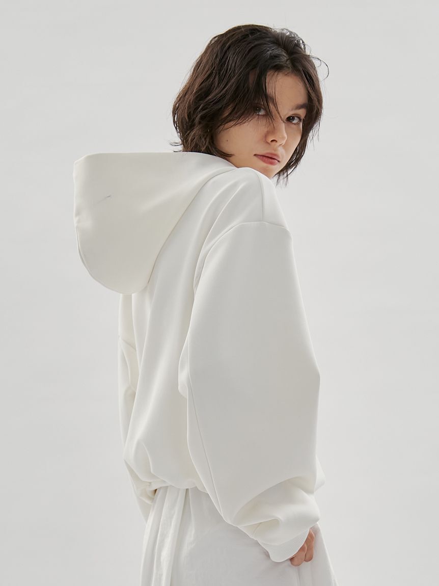 emmi atelier「eco emmiロゴジップアップフーディー/UVカット」|スウェット・ジャージ|