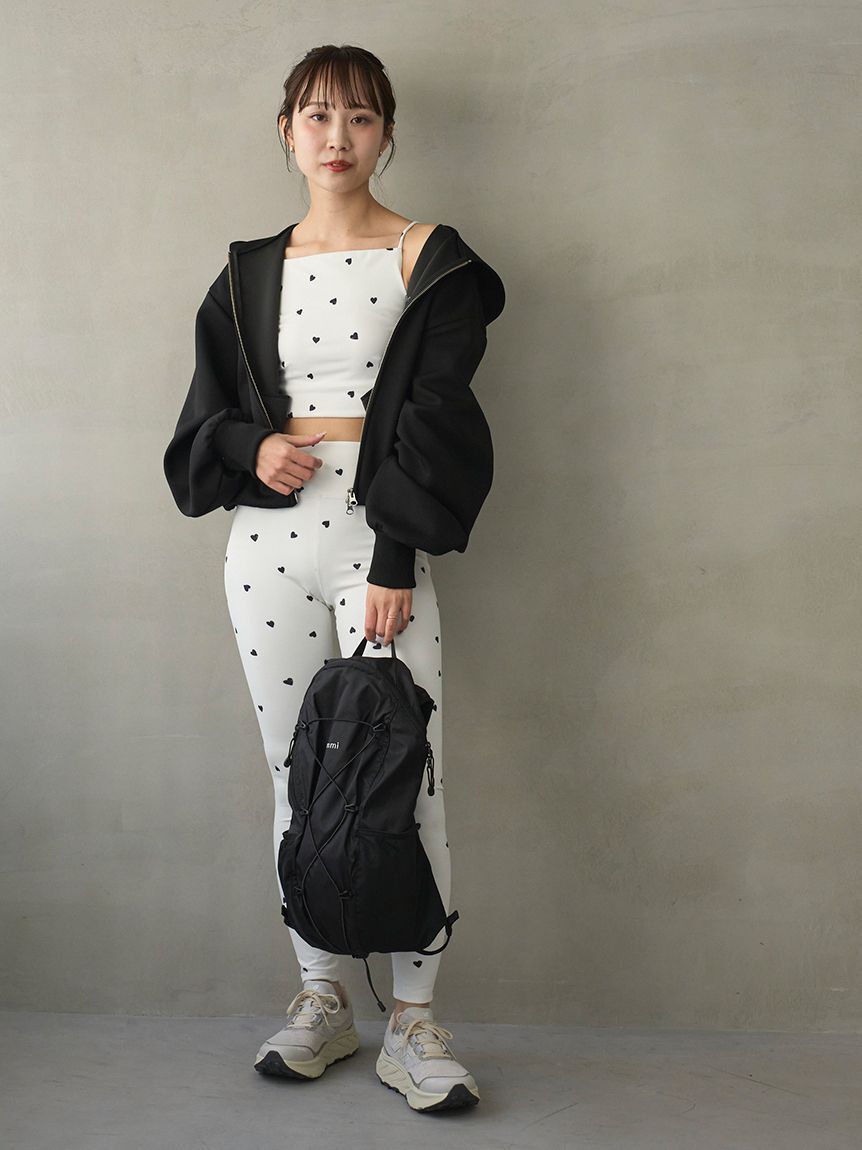 emmi atelier「eco emmiロゴジップアップフーディー/UVカット」|スウェット・ジャージ|