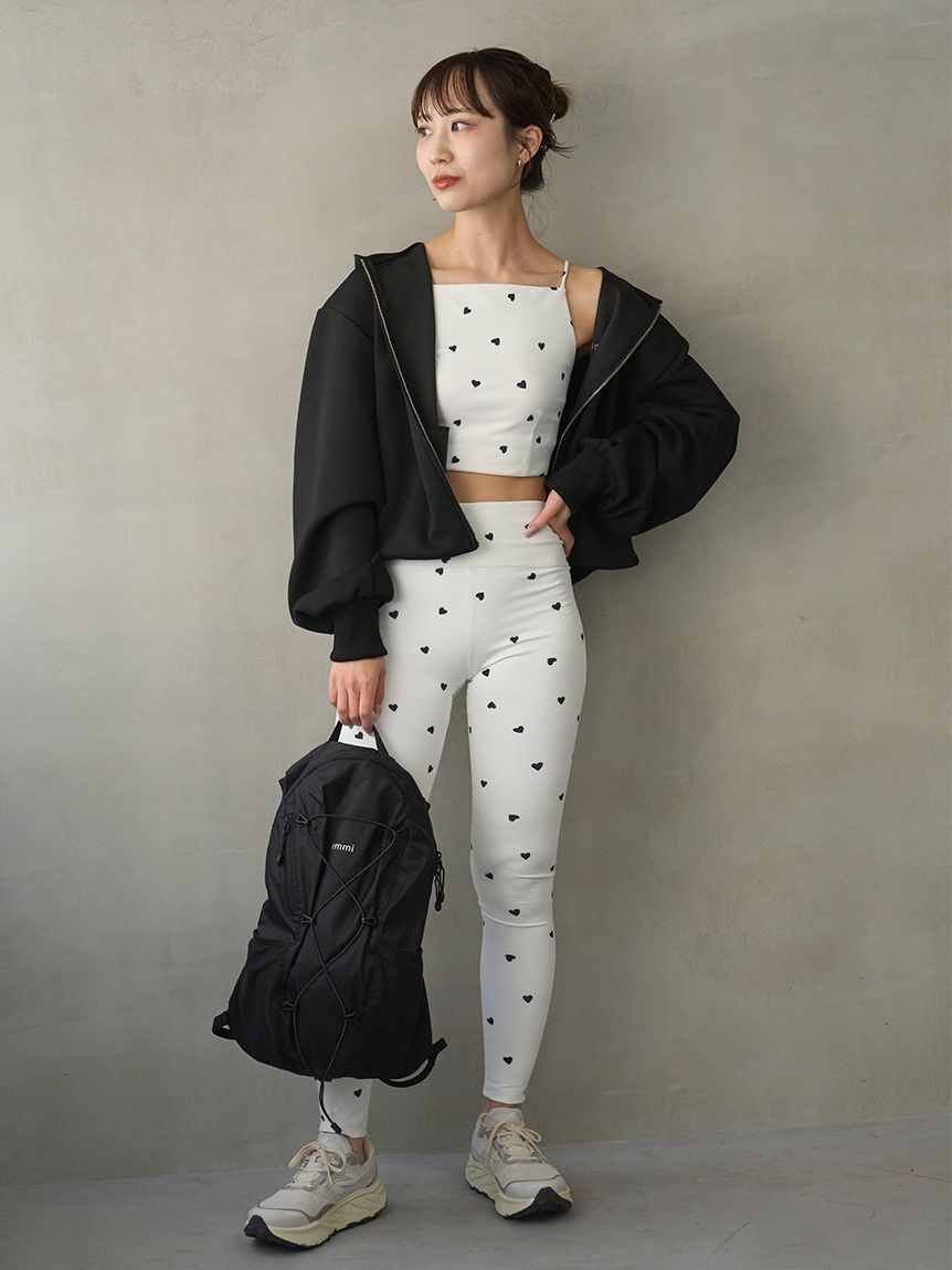 emmi atelier「eco emmiロゴジップアップフーディー/UVカット」|スウェット・ジャージ|