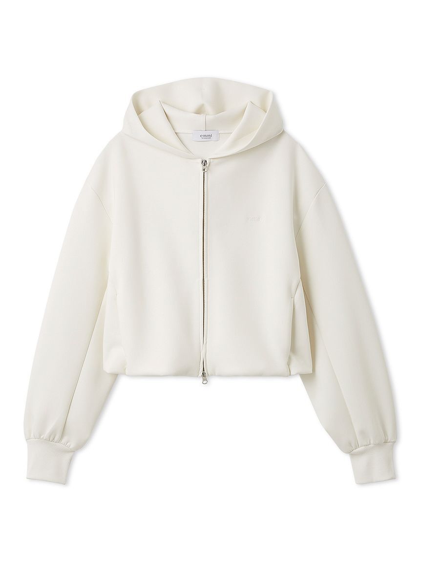 emmi atelier「eco emmiロゴジップアップフーディー/UVカット」|スウェット・ジャージ|