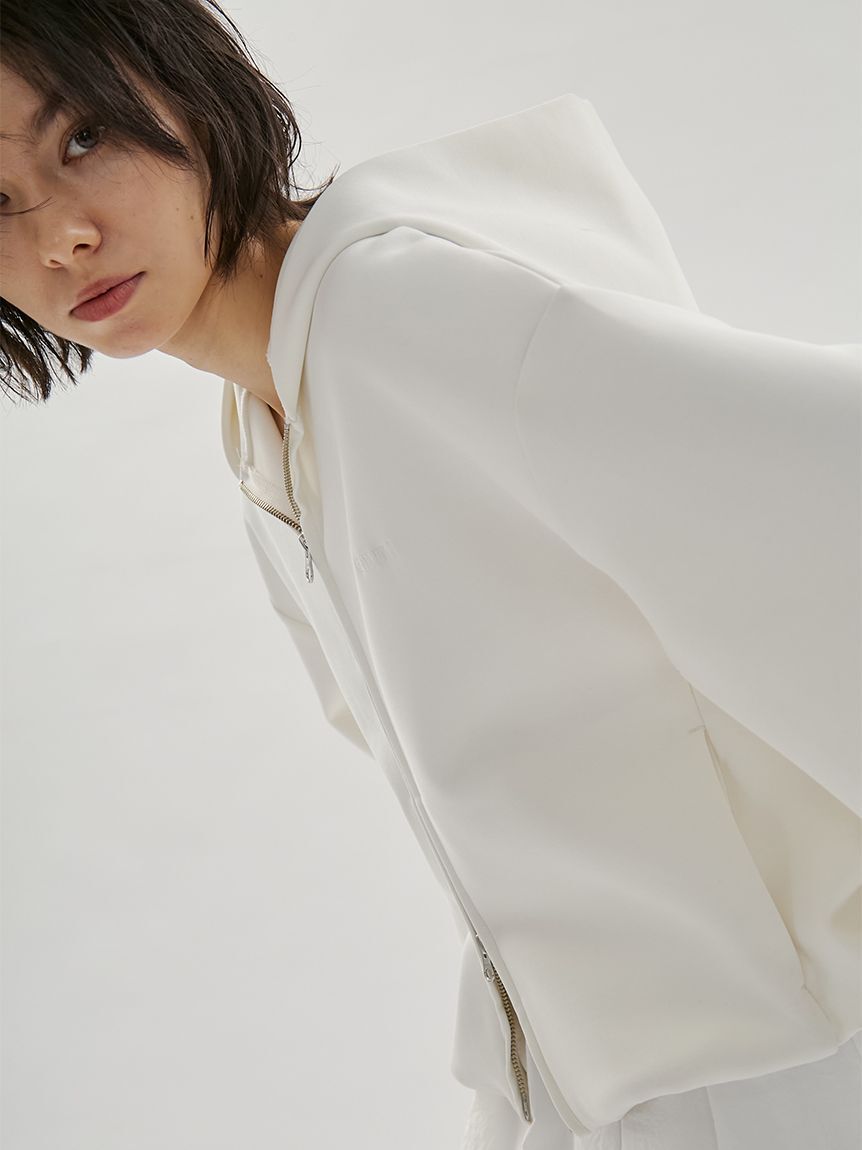 emmi atelier「eco emmiロゴジップアップフーディー/UVカット」|スウェット・ジャージ|