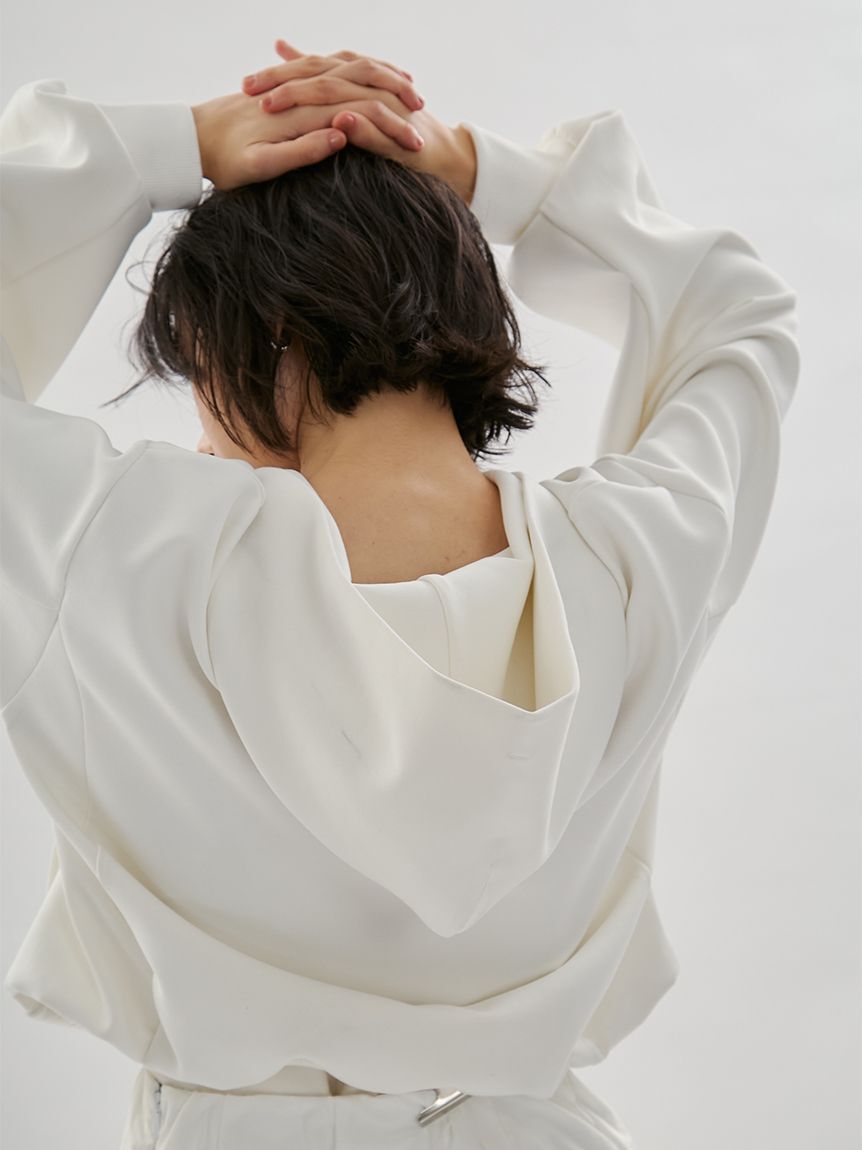 emmi atelier「eco emmiロゴジップアップフーディー/UVカット」|スウェット・ジャージ|