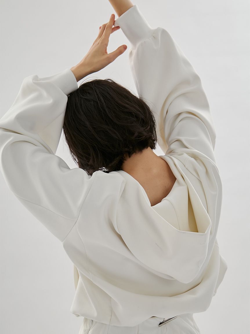 emmi atelier「eco emmiロゴジップアップフーディー/UVカット」|スウェット・ジャージ|