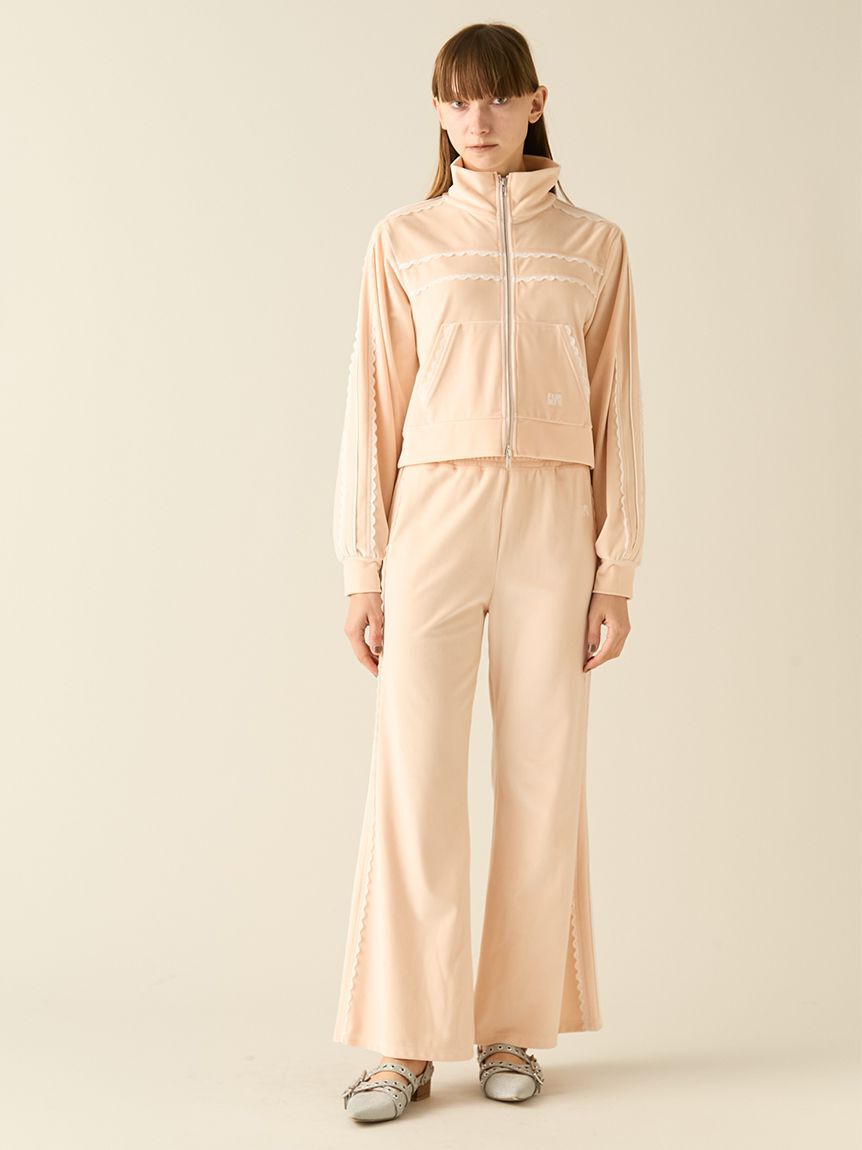 FURFUR「サイドレースベロアトラックパンツ」|チノ|