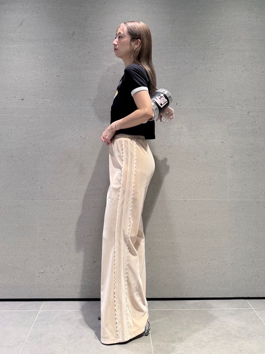 FURFUR「サイドレースベロアトラックパンツ」|チノ|