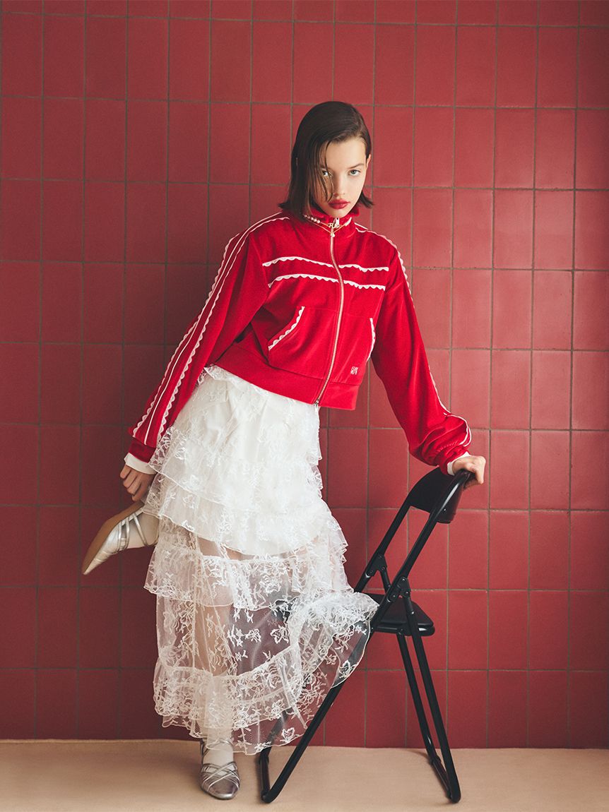 FURFUR「ティアードレーススカート」|スカート|