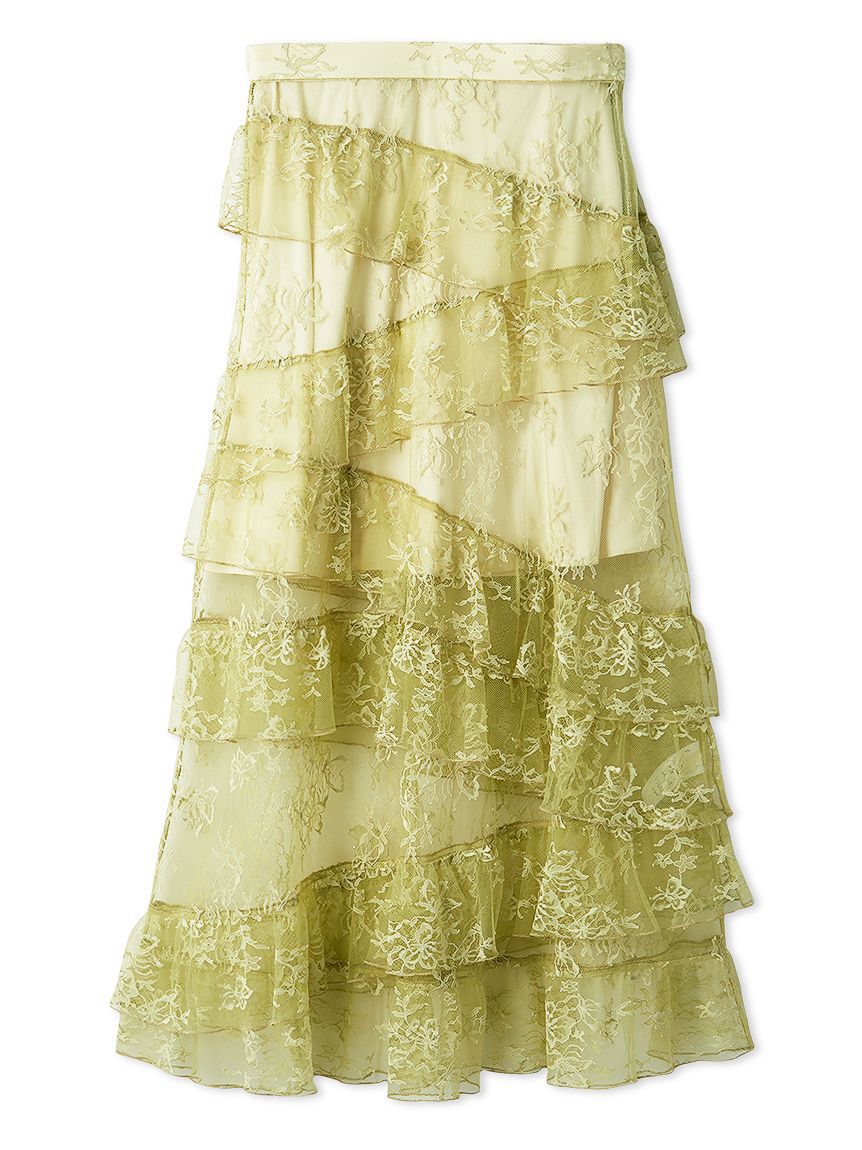 FURFUR「ティアードレーススカート」|スカート|