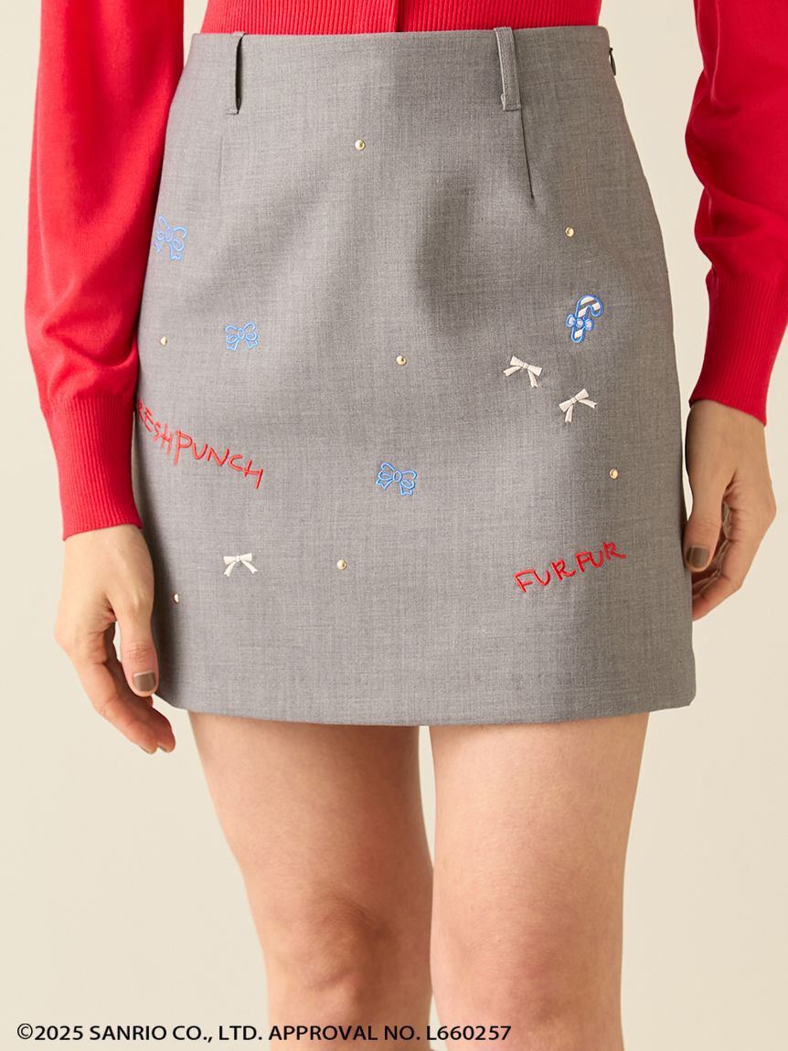 FURFUR「FRESH PUNCH 刺繍スカート」|スカート|GRY