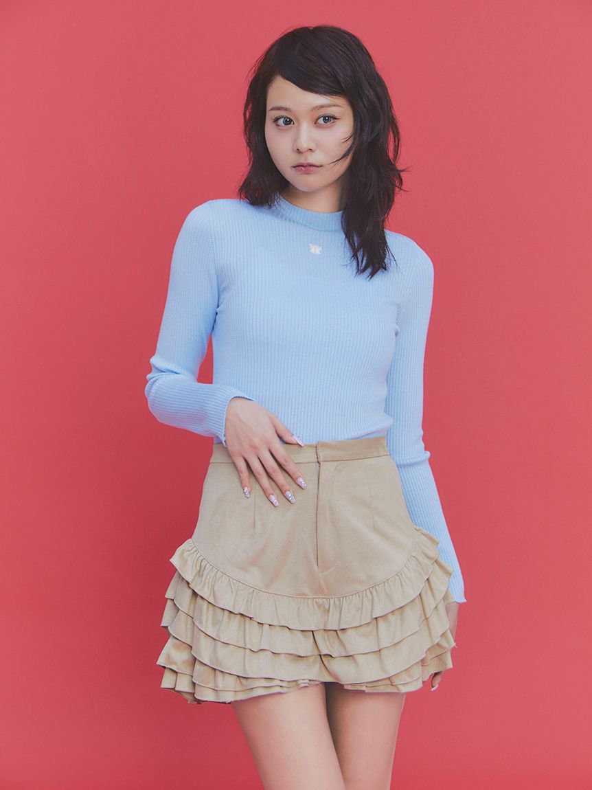 FURFUR「フリルレイヤースウェードショートパンツ」|その他|