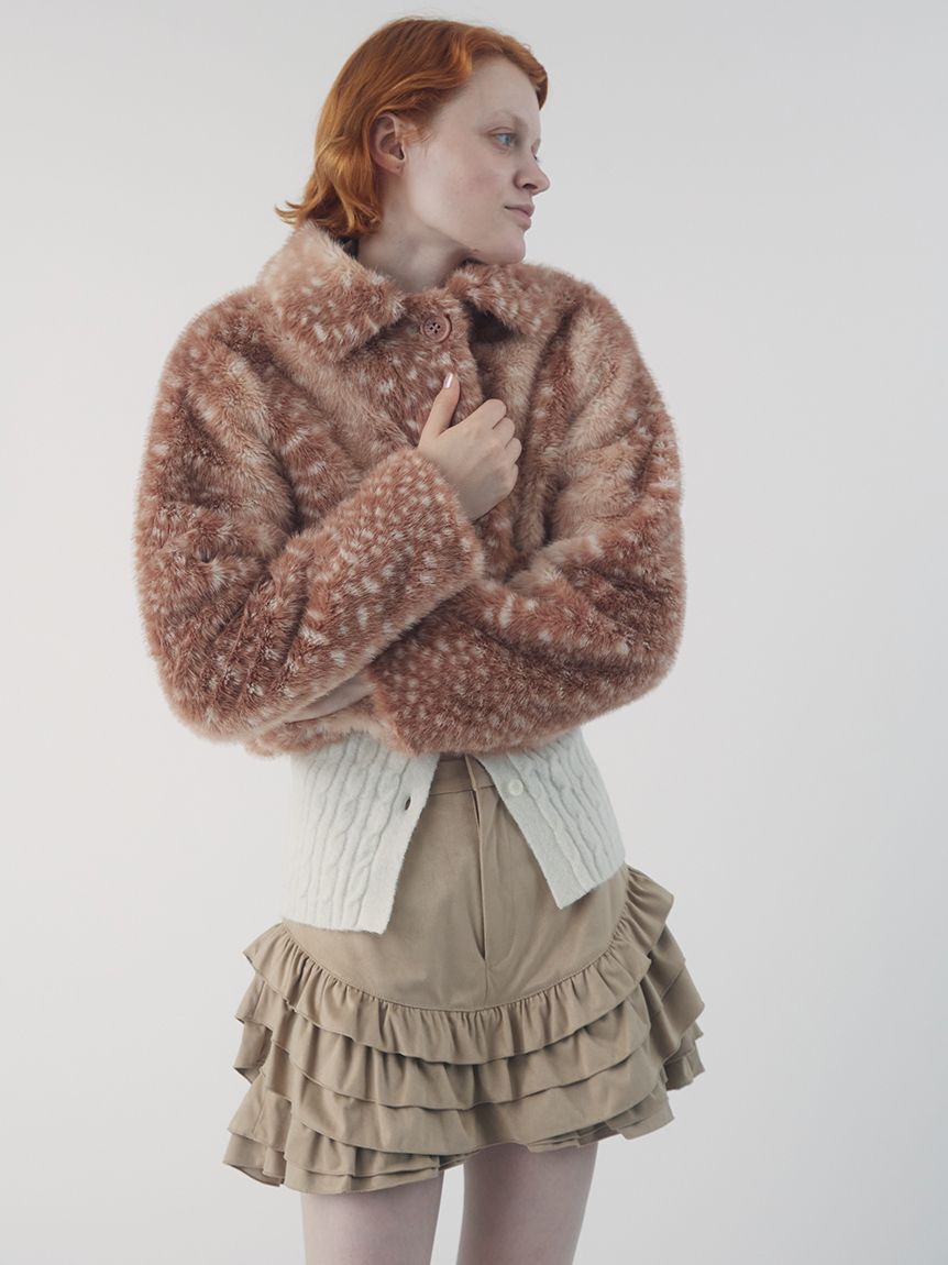 FURFUR「フリルレイヤースウェードショートパンツ」|その他|