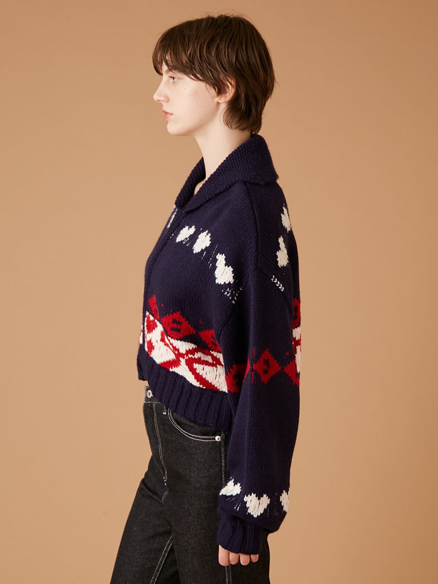 FURFUR「リボンカウチンニットカーディガン」|カーディガン|