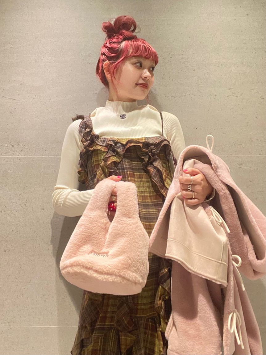 FURFUR「【限定カラー】リボン刺繍リブニットトップス」|ニット・セーター|