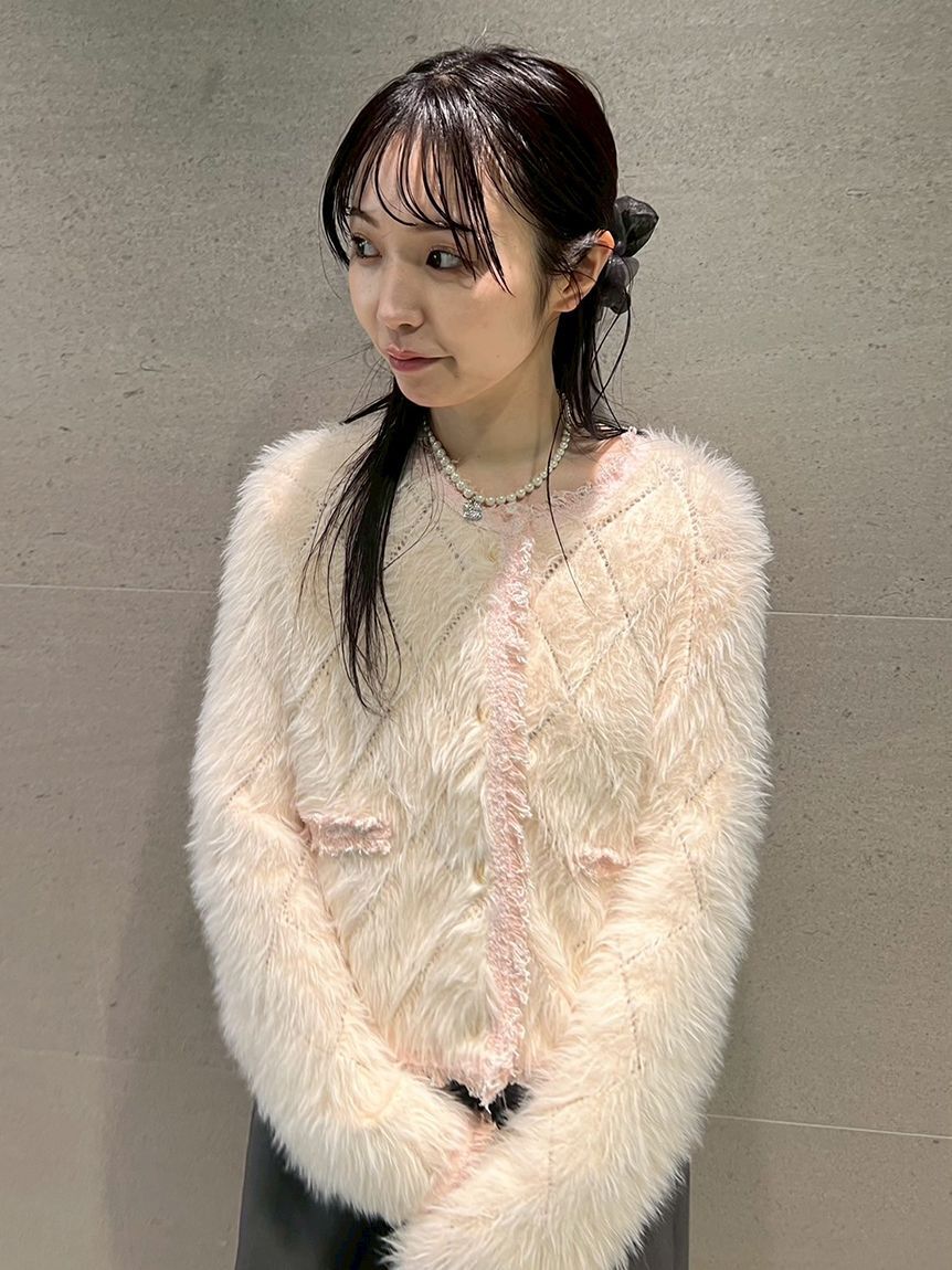 FURFUR「【限定カラー】フェザーツイードカーディガン」|カーディガン|