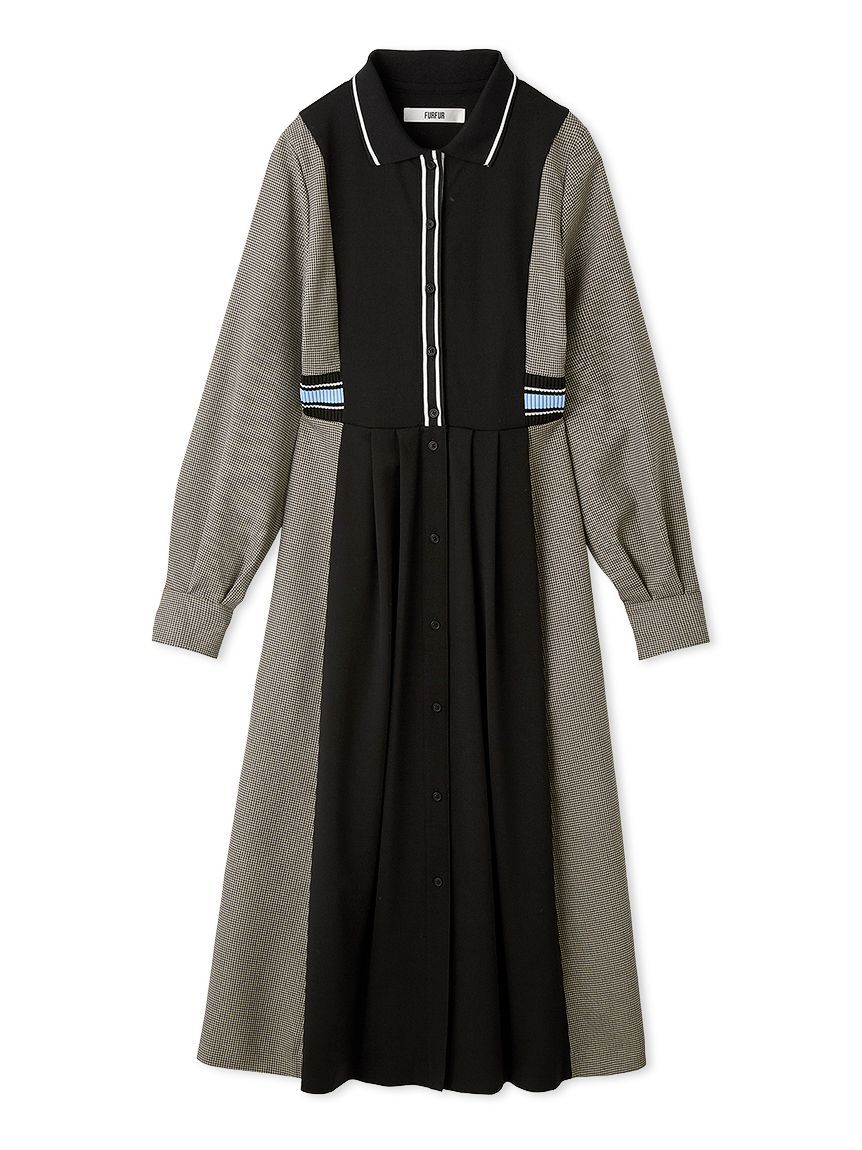 FURFUR「リブコンビシャツワンピース」|ワンピース|